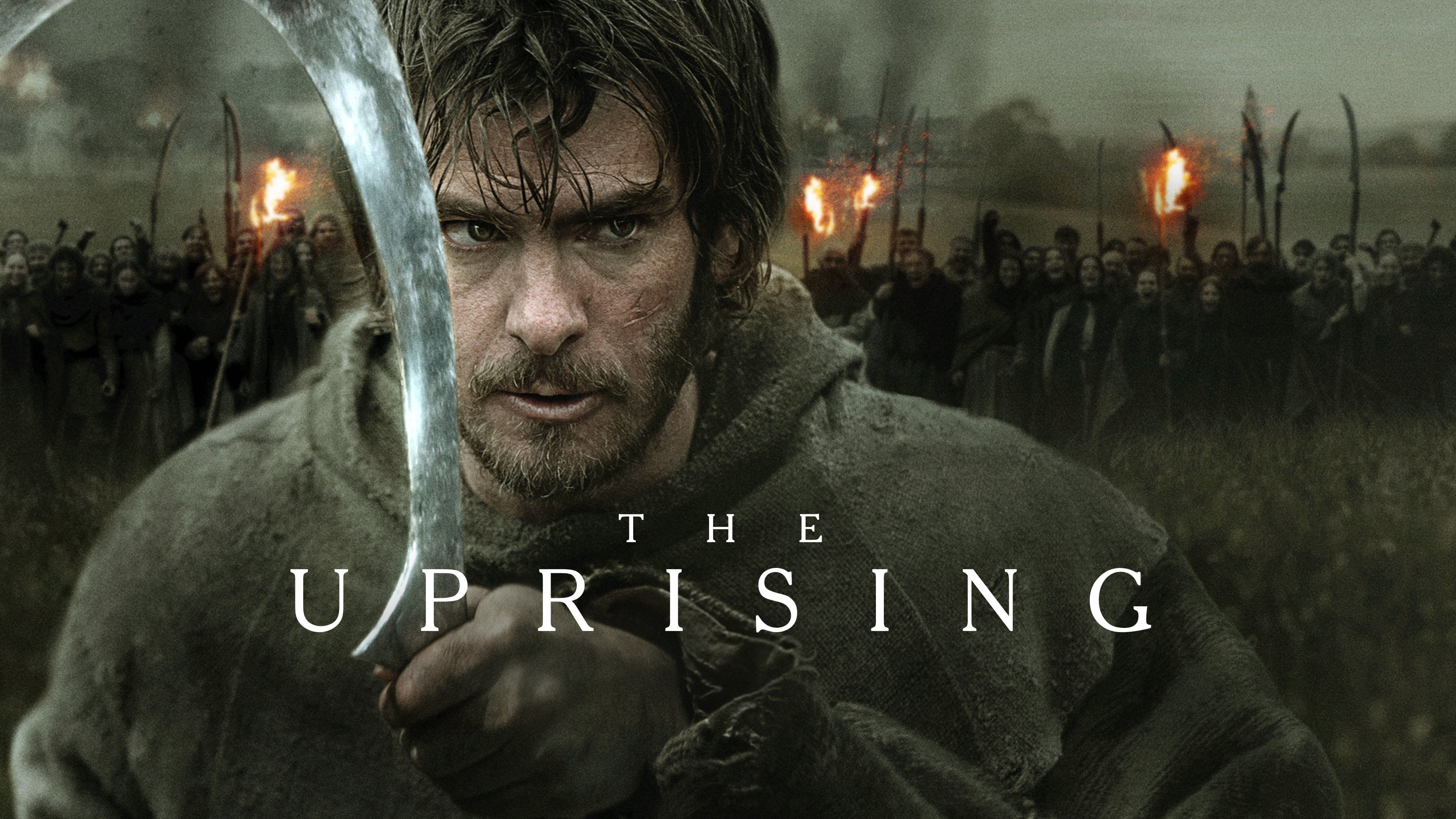 The Uprising movie poster with a man holding a scythe HD Wallpaper