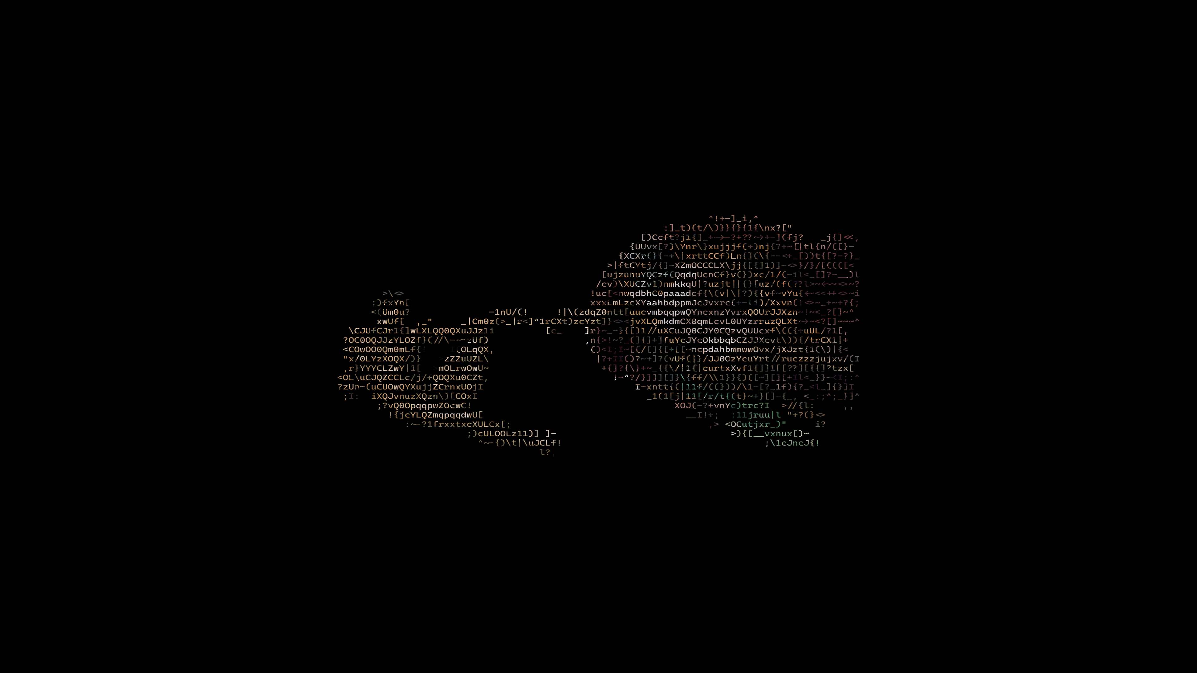 Abstract code art with a skull shape HD Wallpaper