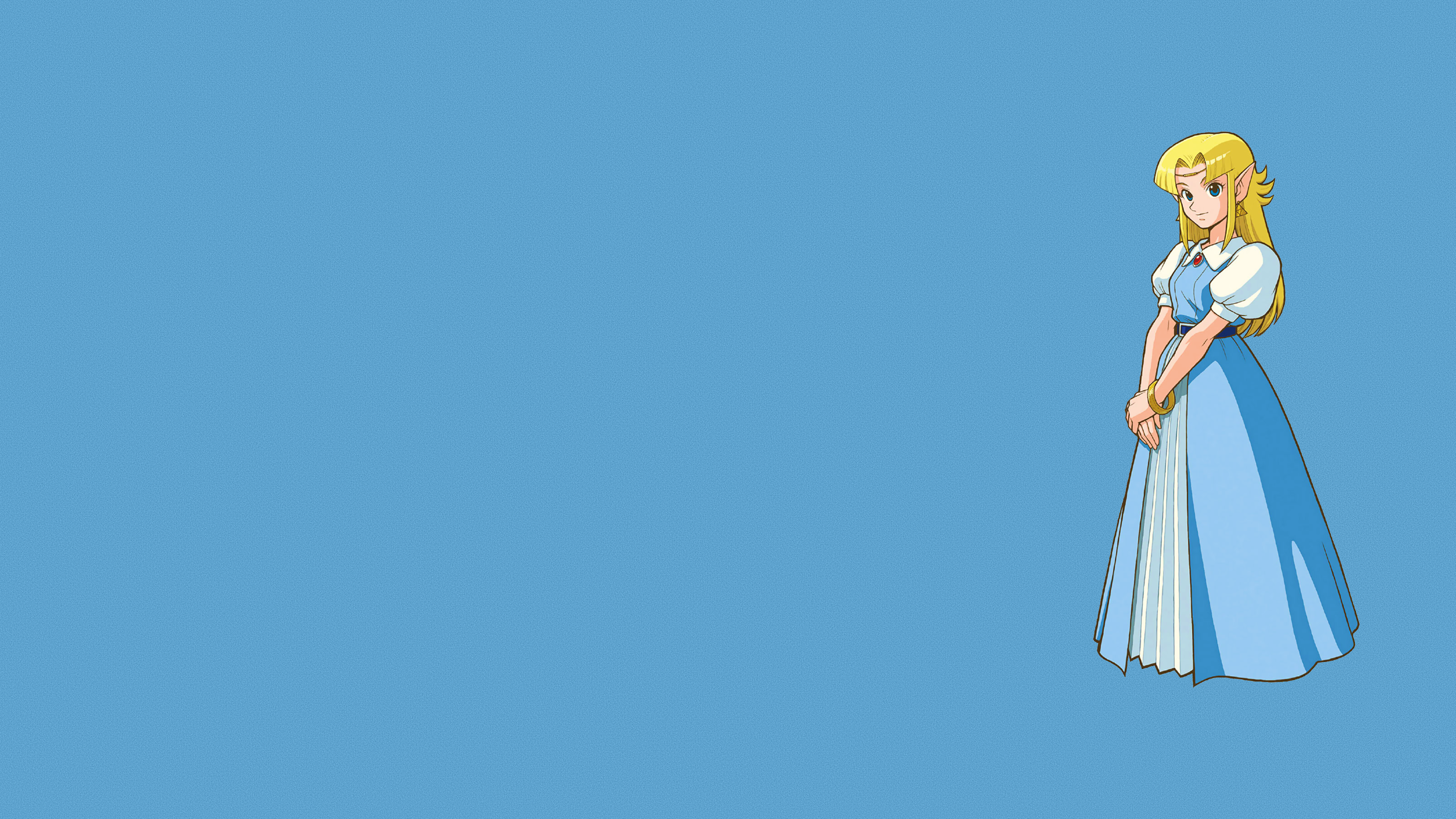 Princess Zelda in a blue dress from The Legend of Zelda HD Wallpaper