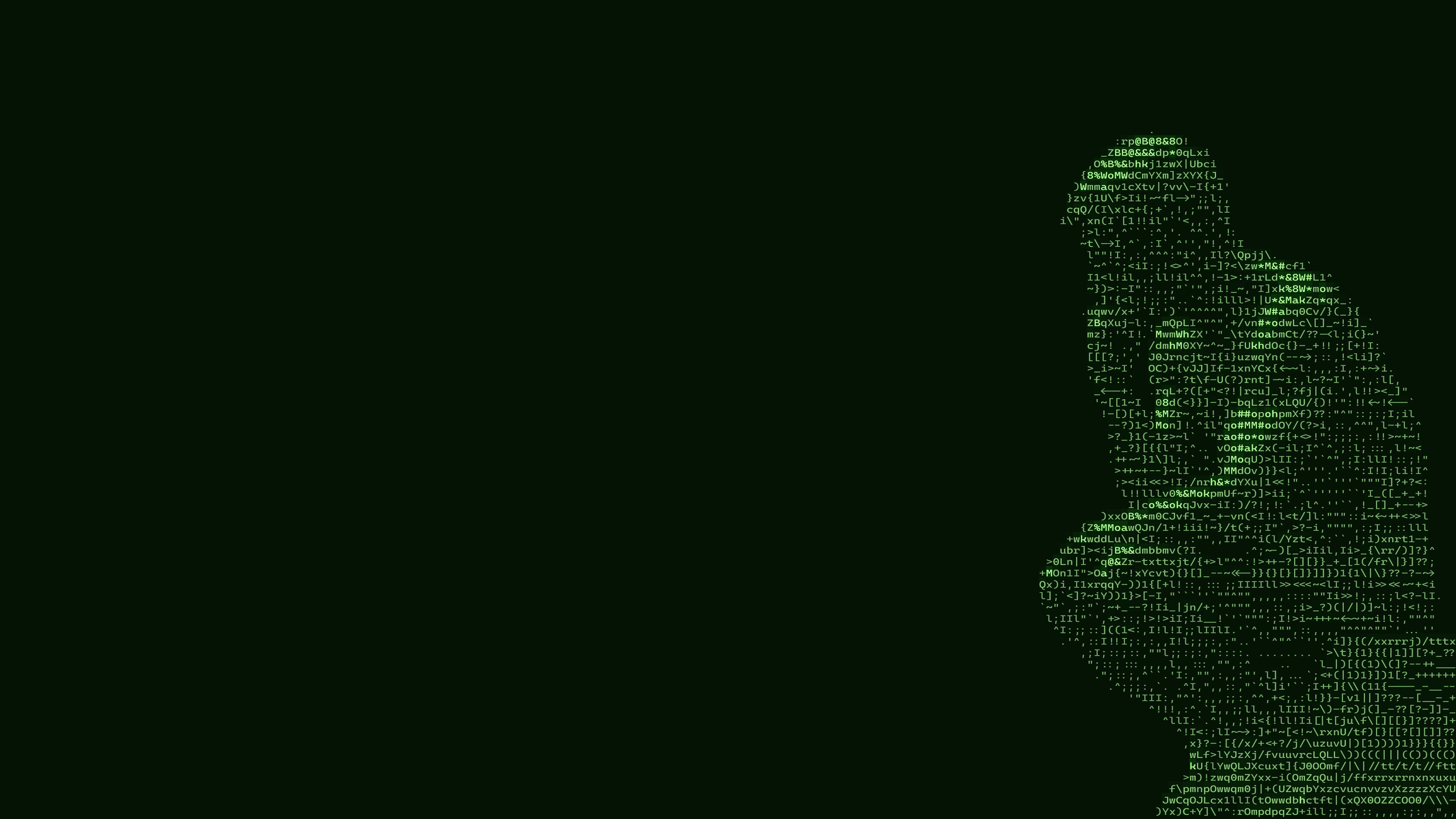 Silhouette of a person made of code HD Wallpaper