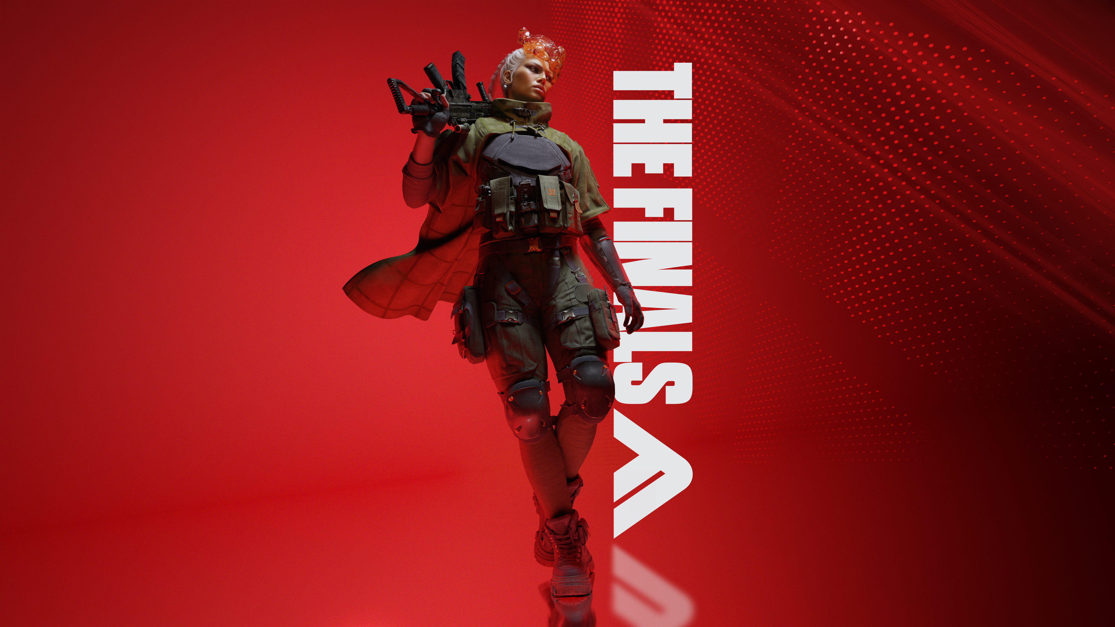 The Finals character with crown and rifle HD Wallpaper