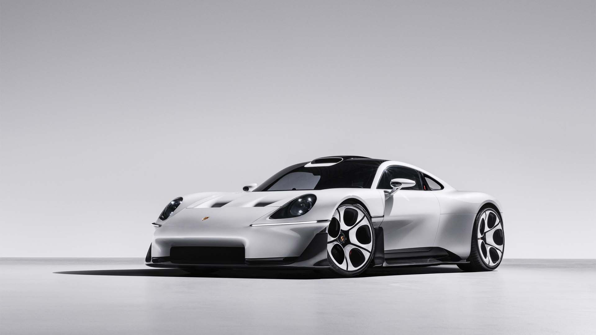 White Porsche 911 Vision GT concept car HD Wallpaper