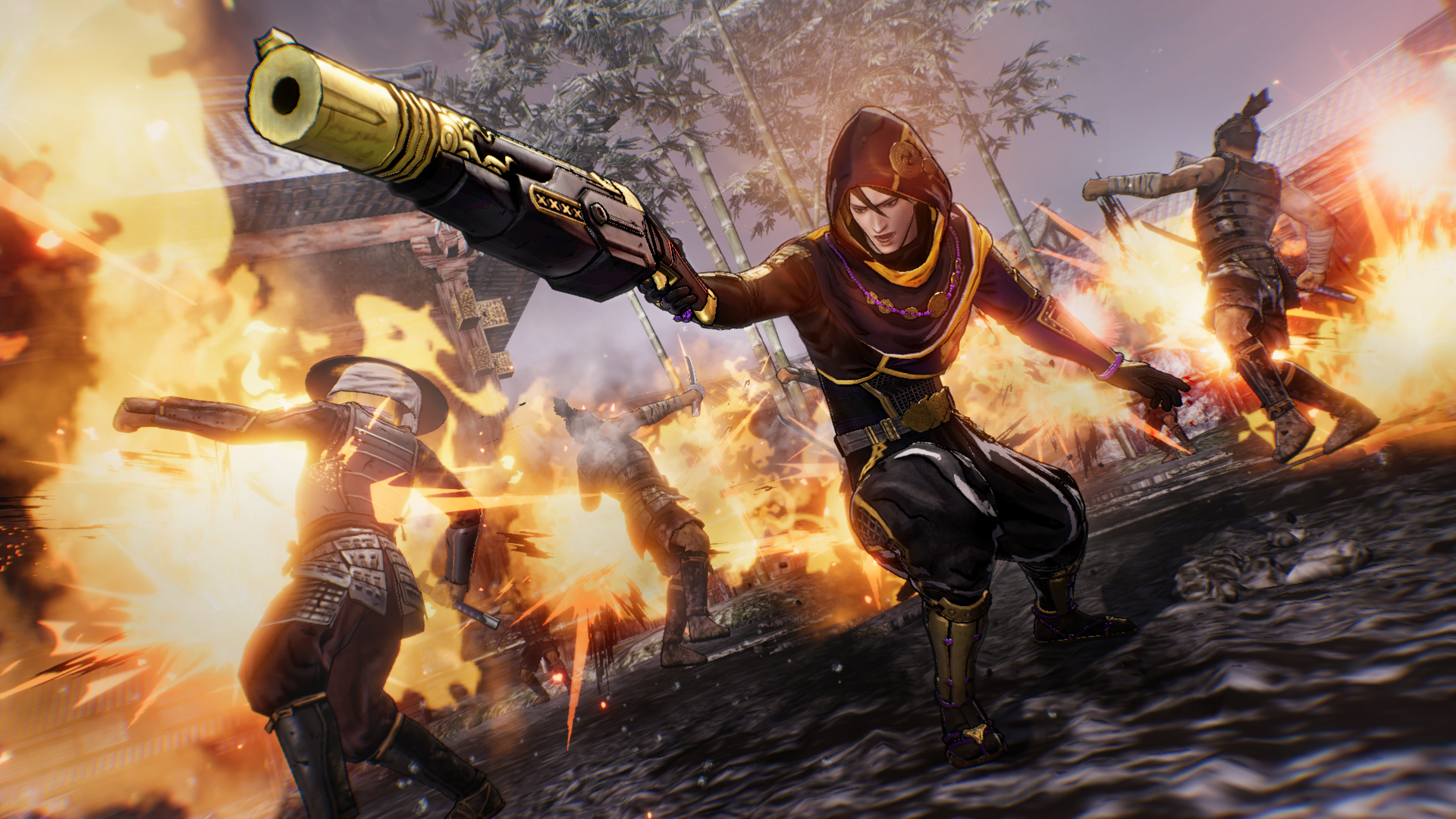 Samurai Warriors 5 characters in battle HD Wallpaper