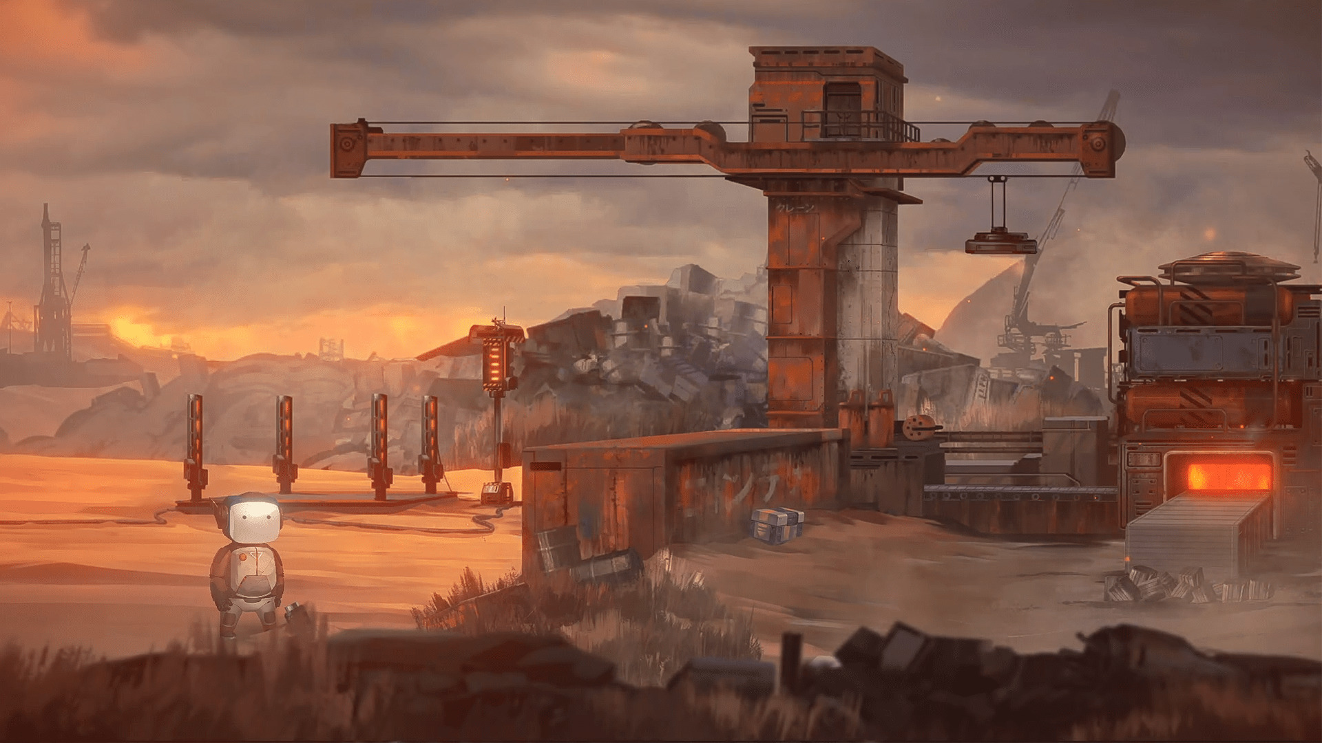 Life of Delta industrial landscape HD Wallpaper