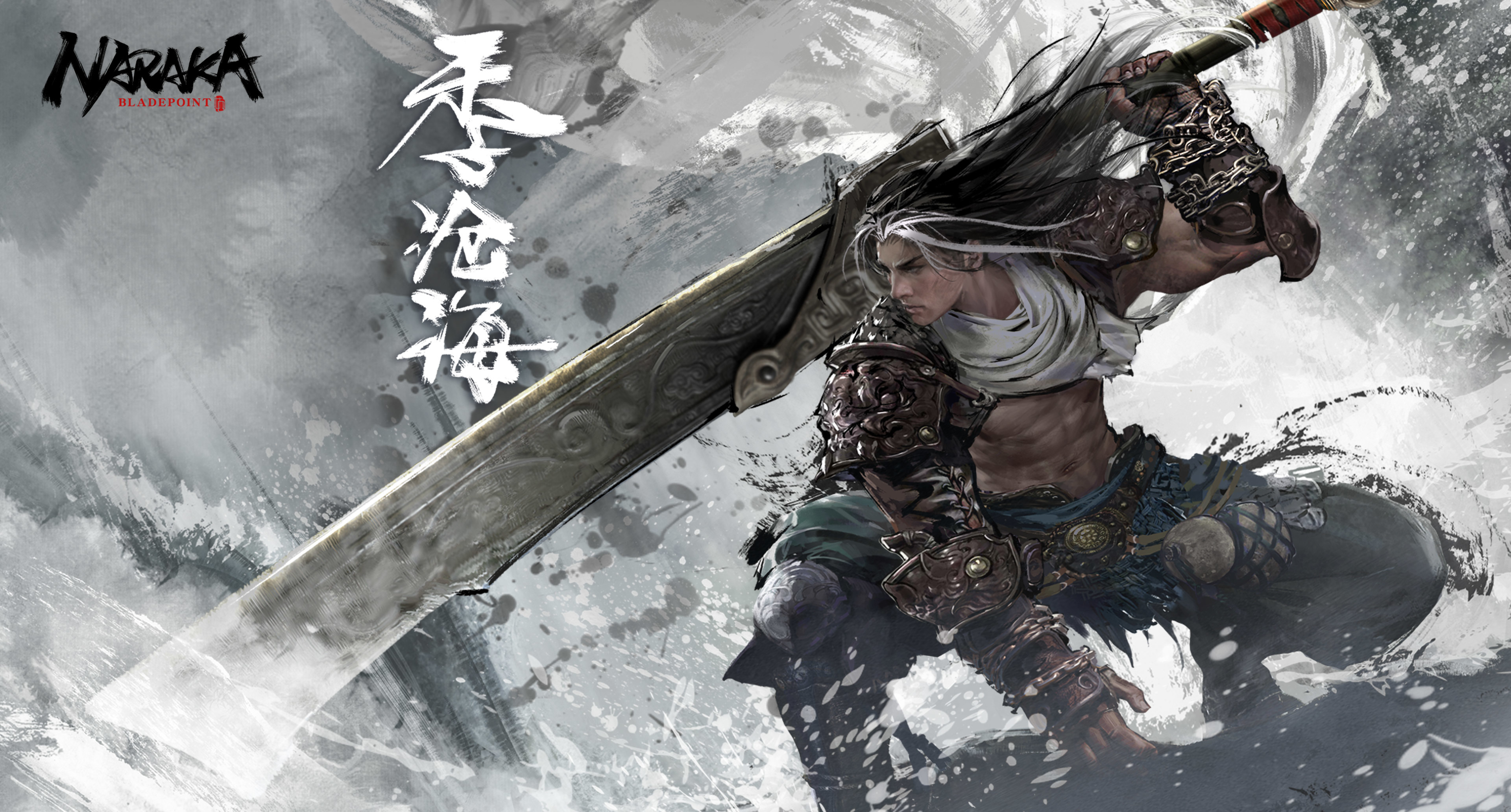 Naraka: Bladepoint Warrior with Giant Sword HD Wallpaper