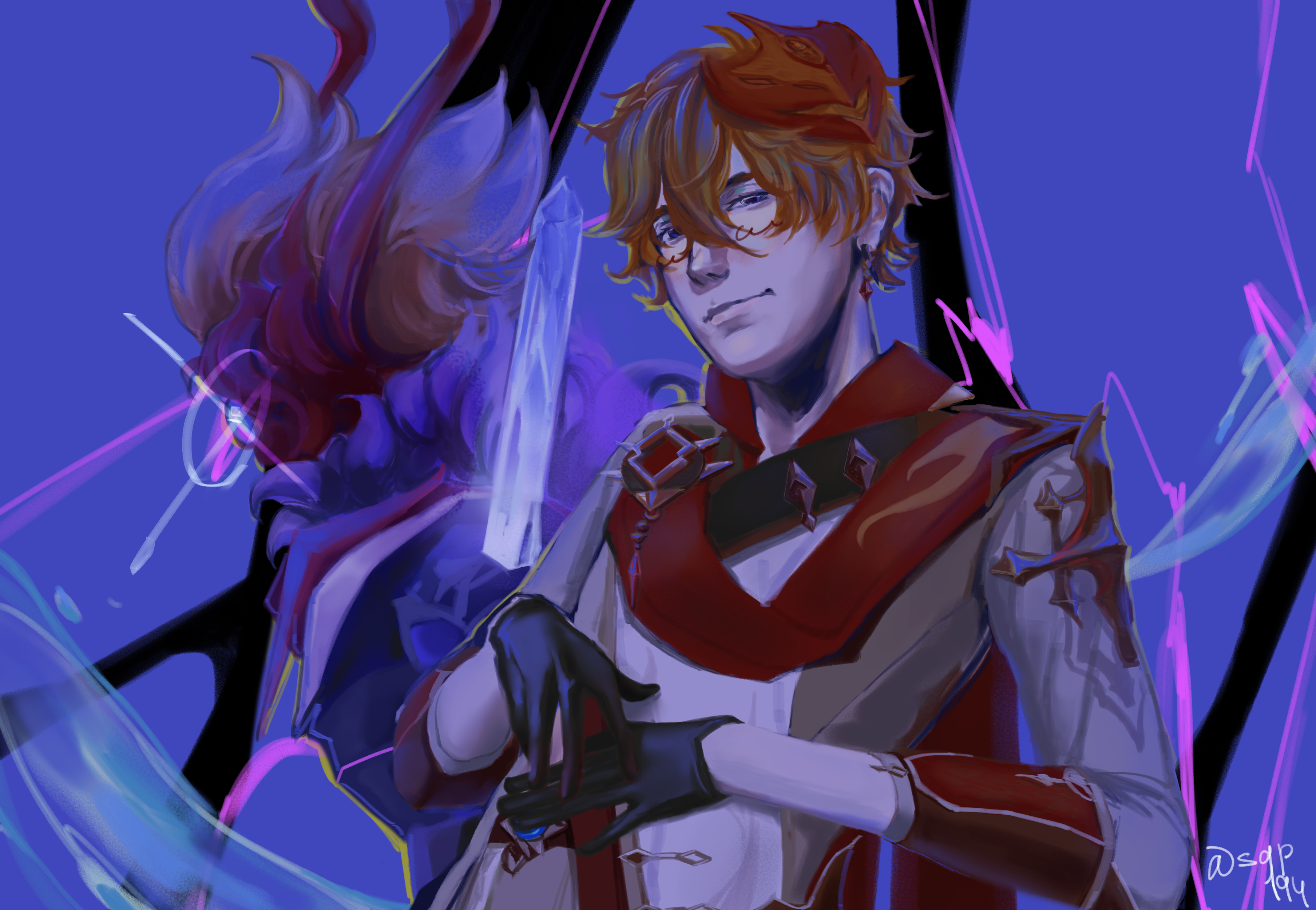 Tartaglia Childe from Genshin Impact HD Wallpaper