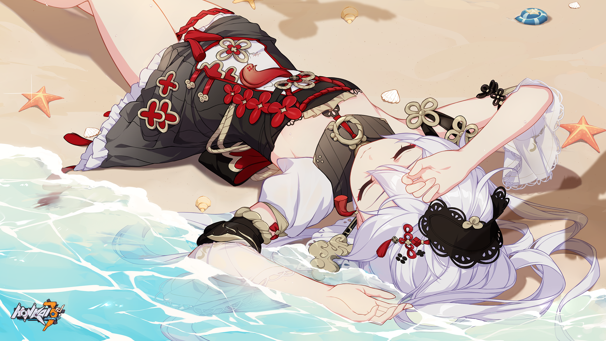 Theresa Apocalypse from Honkai Impact 3rd on the beach HD Wallpaper