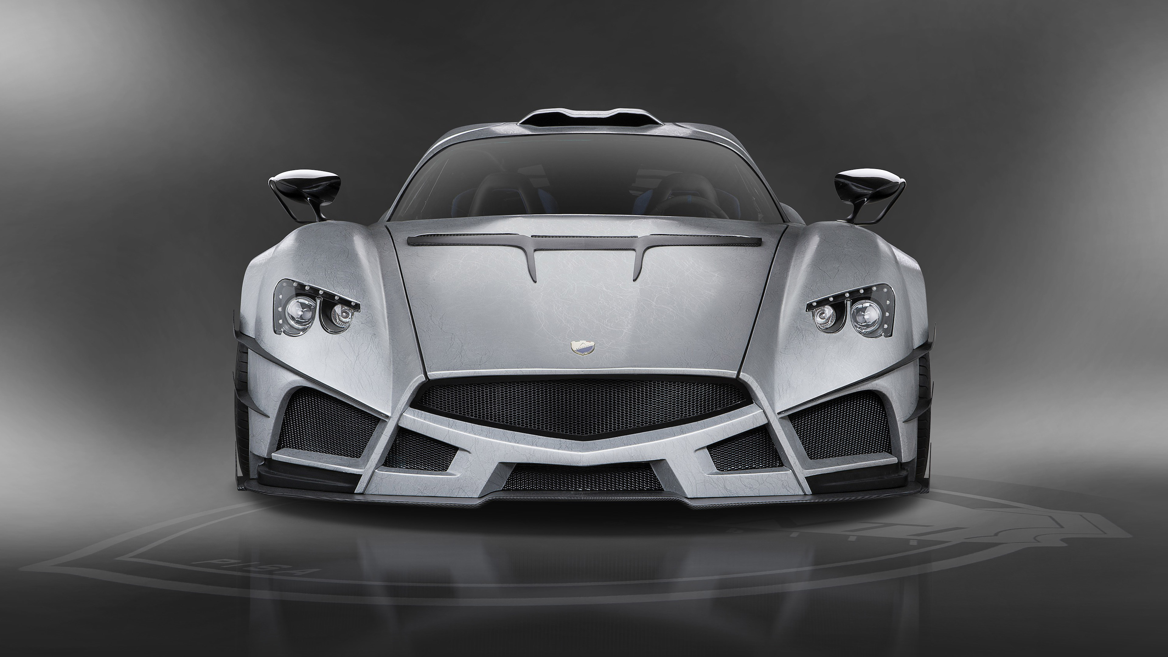 Mazzanti Evantra Millecavalli silver sport car HD Wallpaper