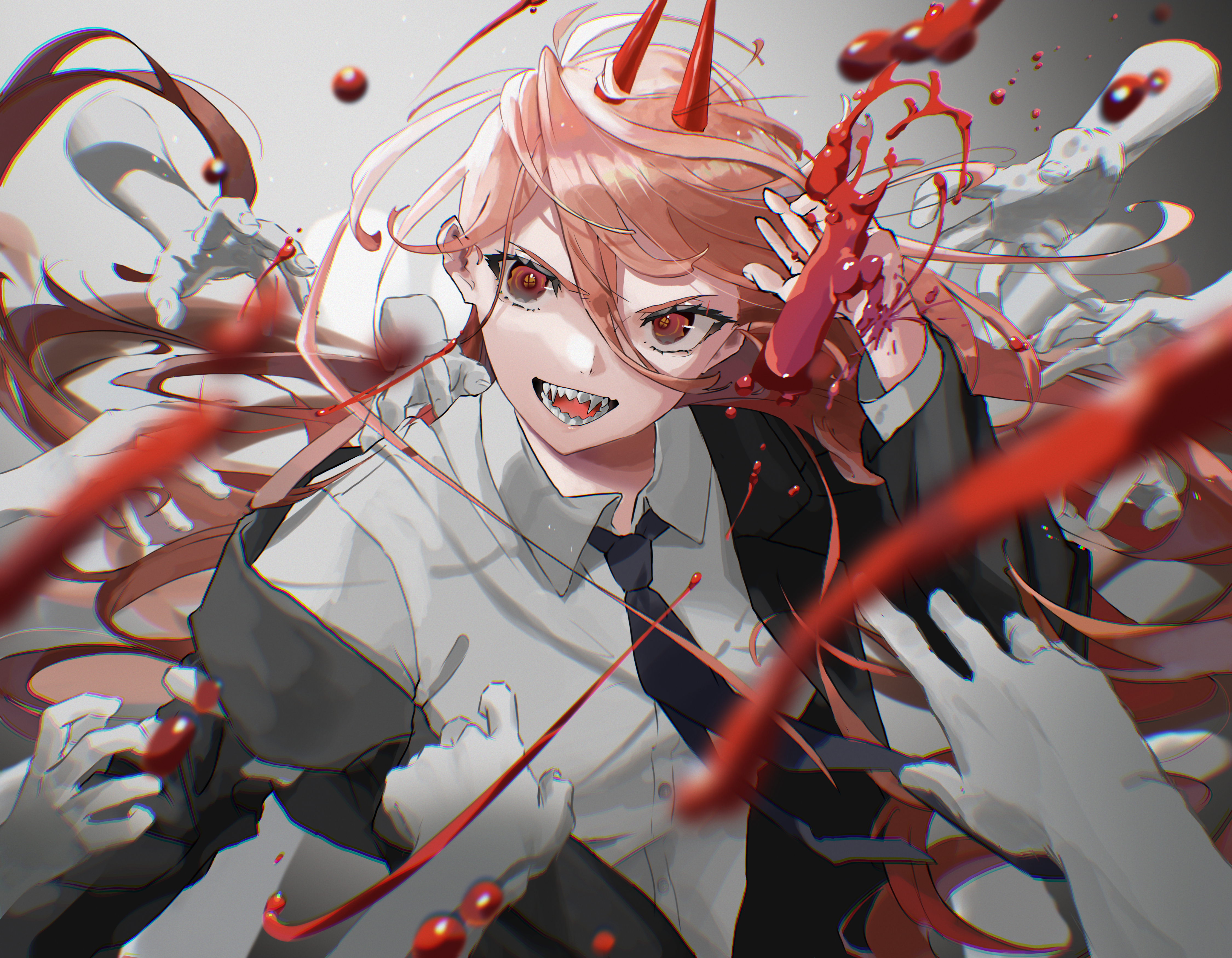 Power from Chainsaw Man 4K HD Wallpaper