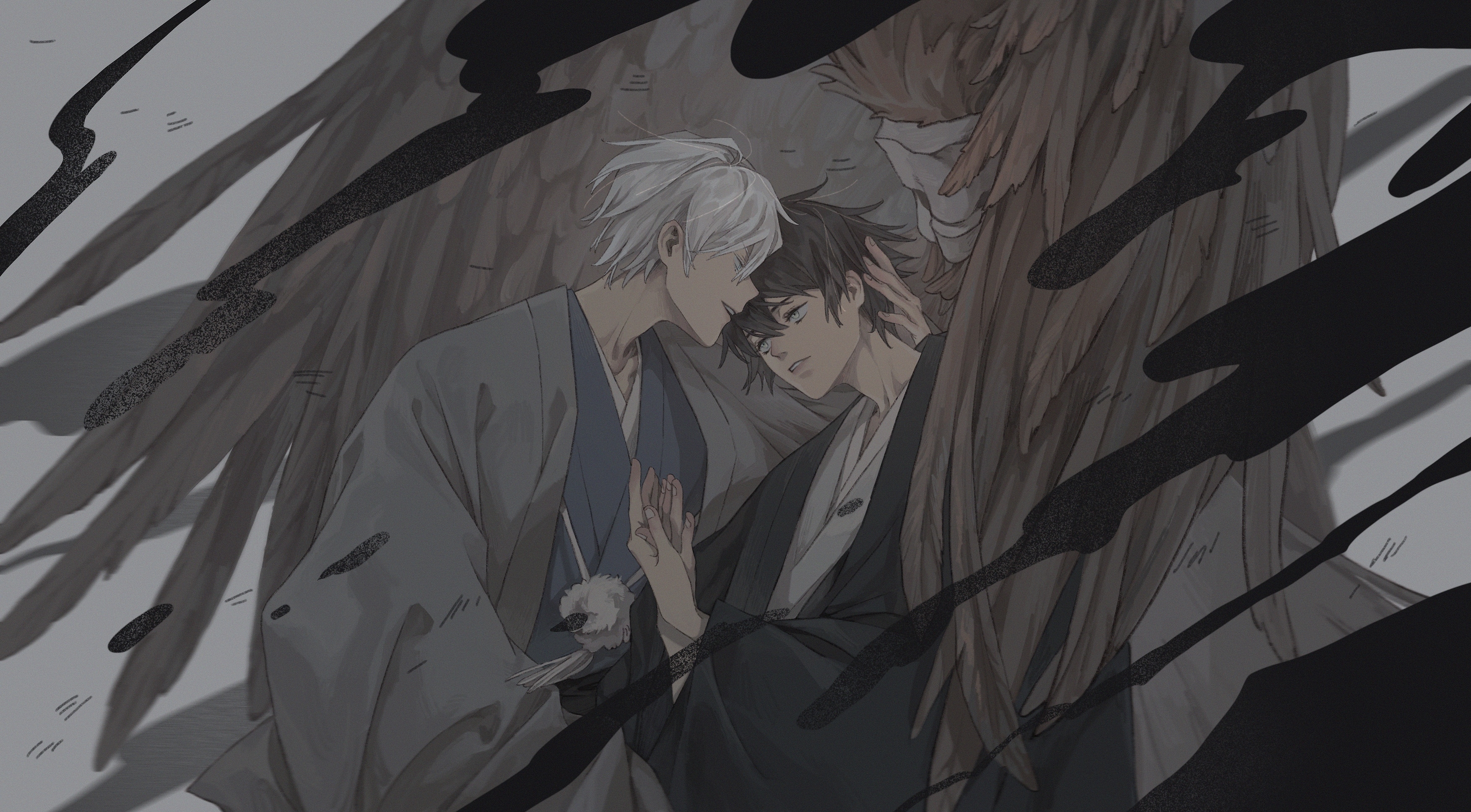 Satoru Gojo and Megumi Fushiguro from Jujutsu Kaisen HD Wallpaper