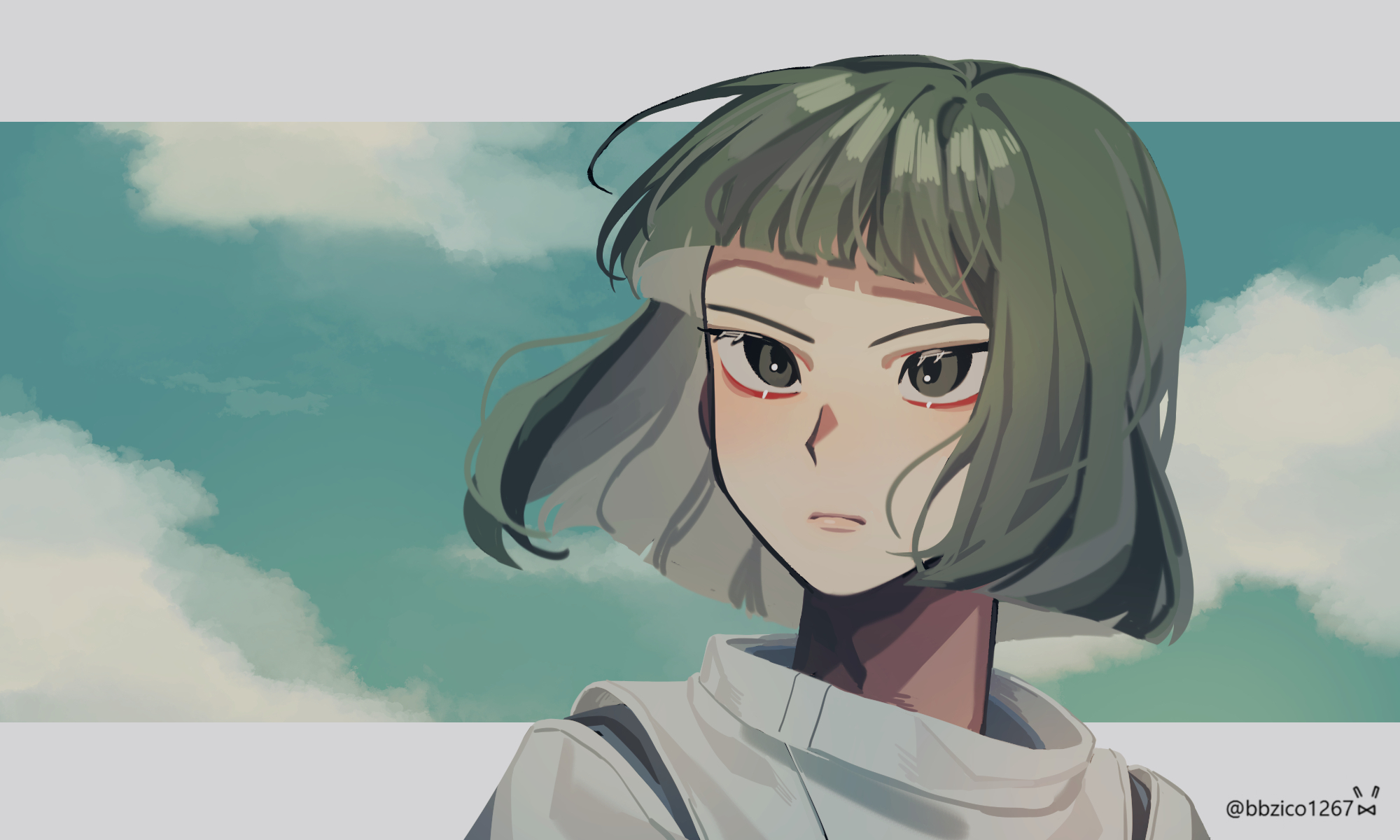 Girl with green hair from Spirited Away HD Wallpaper