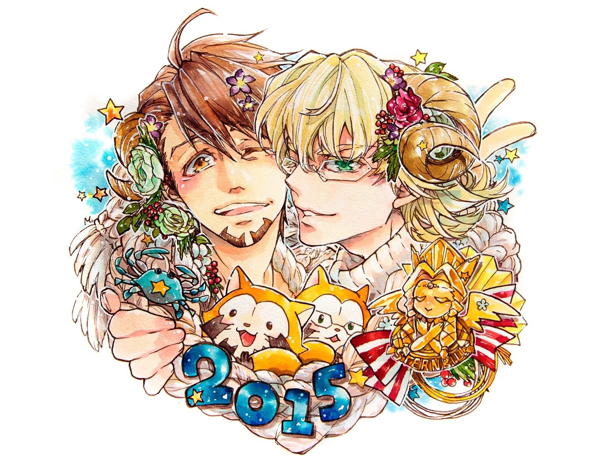 Barnaby Brooks Jr. and Kotetsu T. Kaburagi from Tiger & Bunny HD Wallpaper