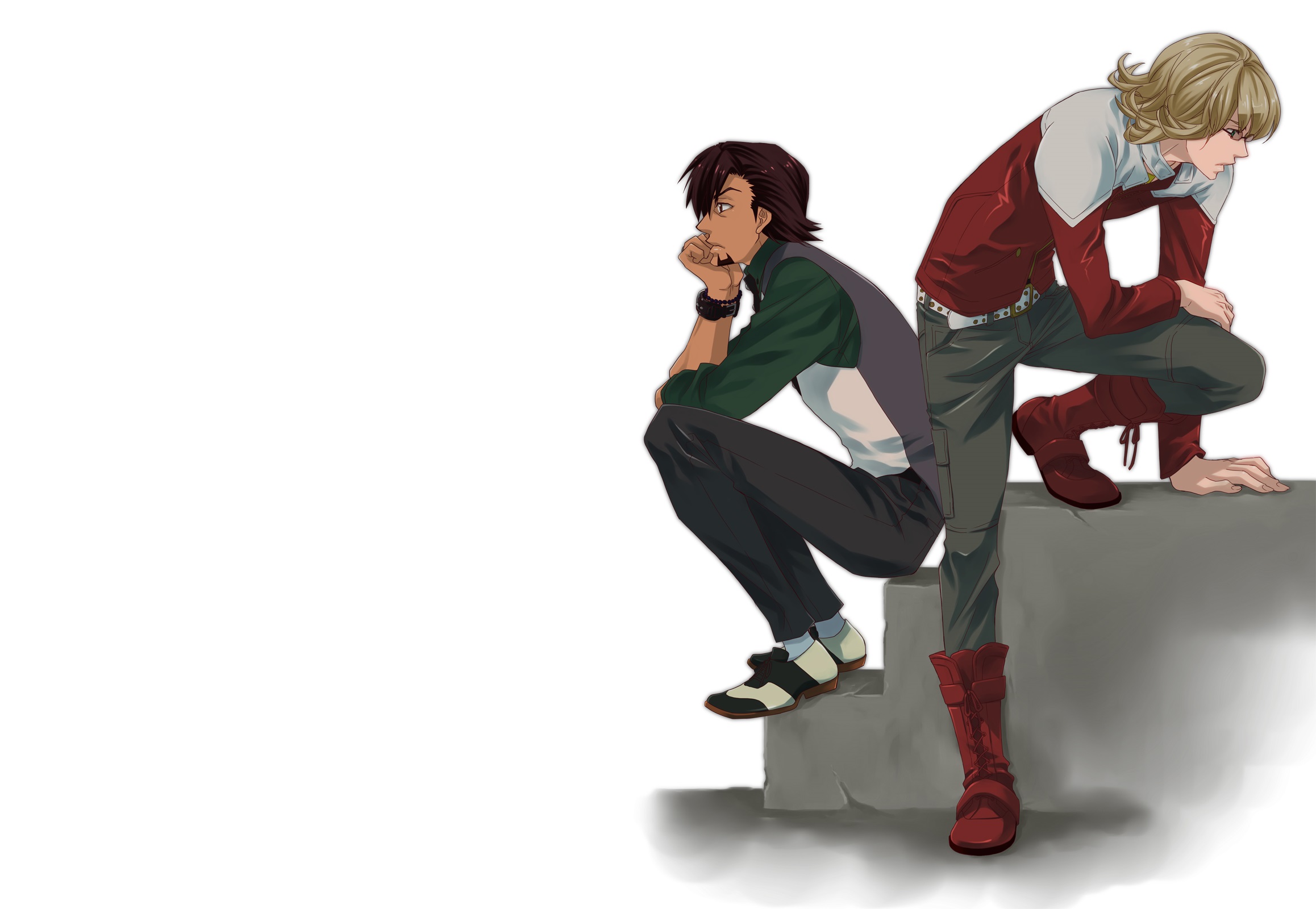 Barnaby Brooks Jr. and Kotetsu T. Kaburagi from Tiger and Bunny HD Wallpaper