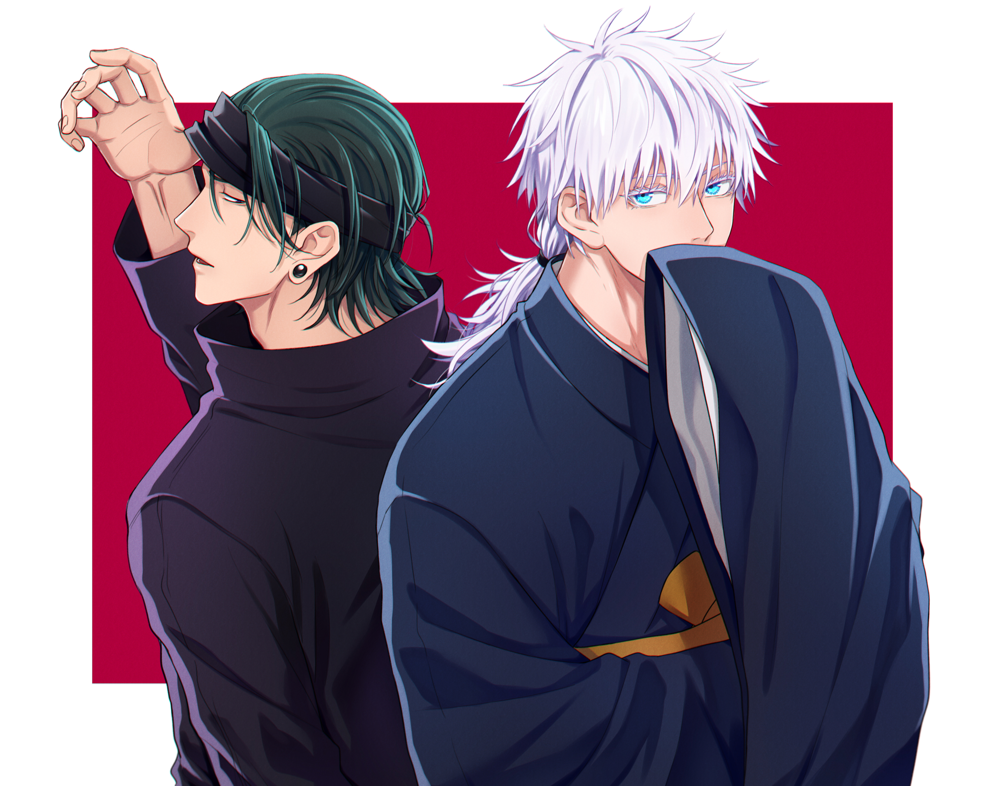 Satoru Gojo and Suguru Geto from Jujutsu Kaisen HD Wallpaper