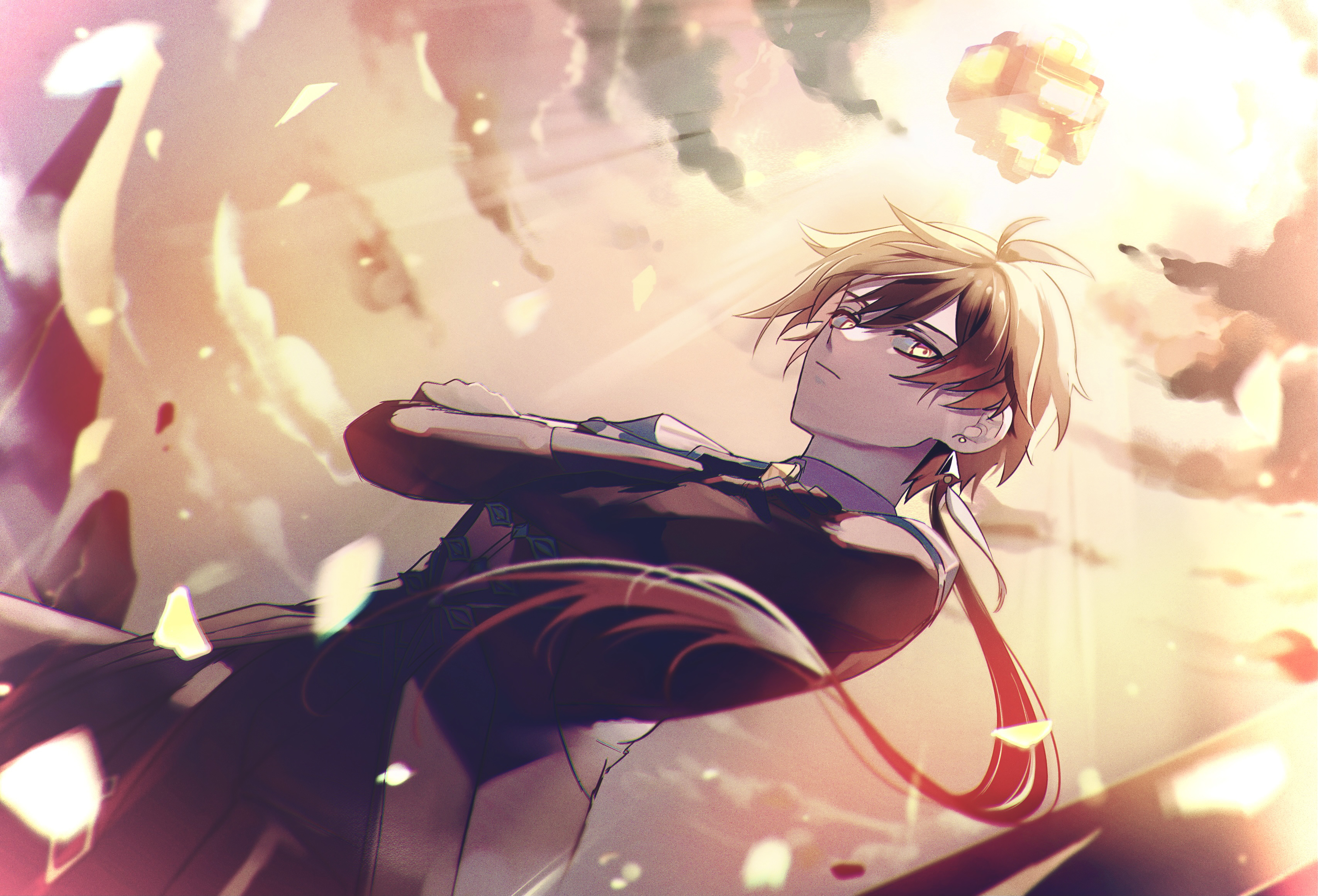 Zhongli from Genshin Impact HD Wallpaper