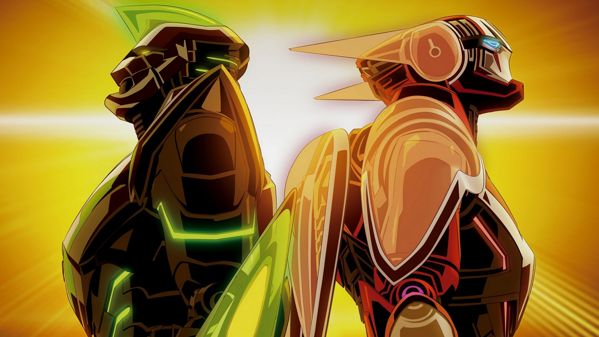 Barnaby Brooks Jr. and Kotetsu T. Kaburagi from Tiger and Bunny HD Wallpaper