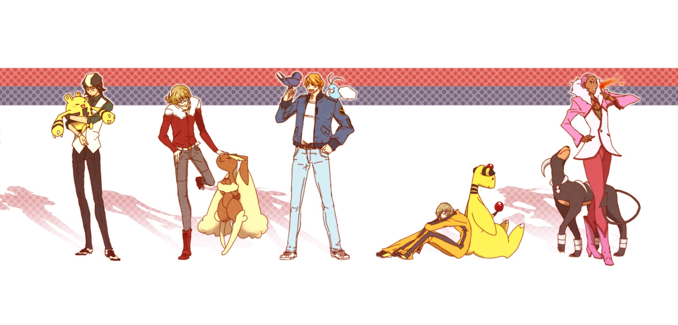 Tiger & Bunny and Pokémon Crossover HD Wallpaper