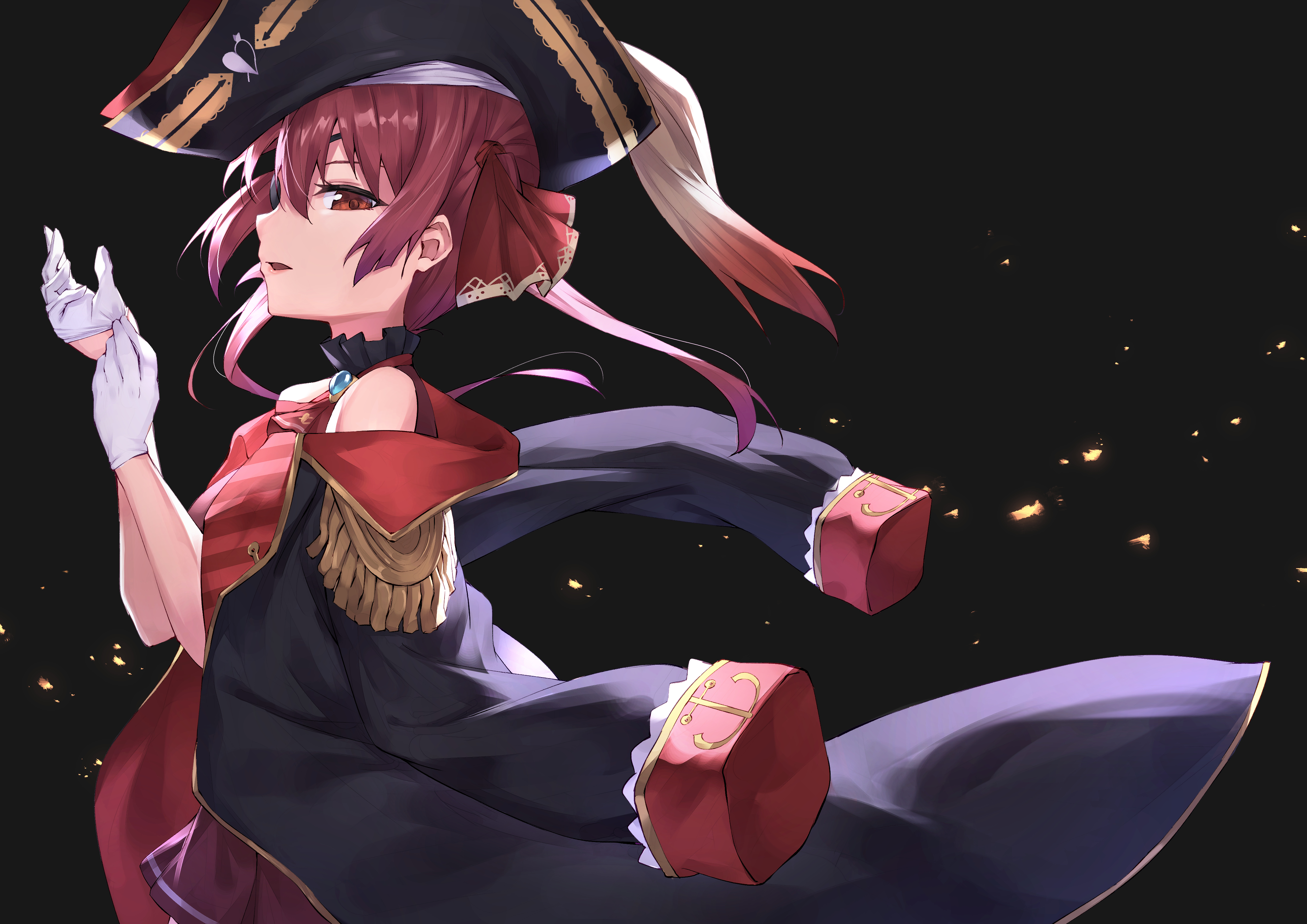 Houshou Marine from Hololive, Pirate Outfit HD Wallpaper