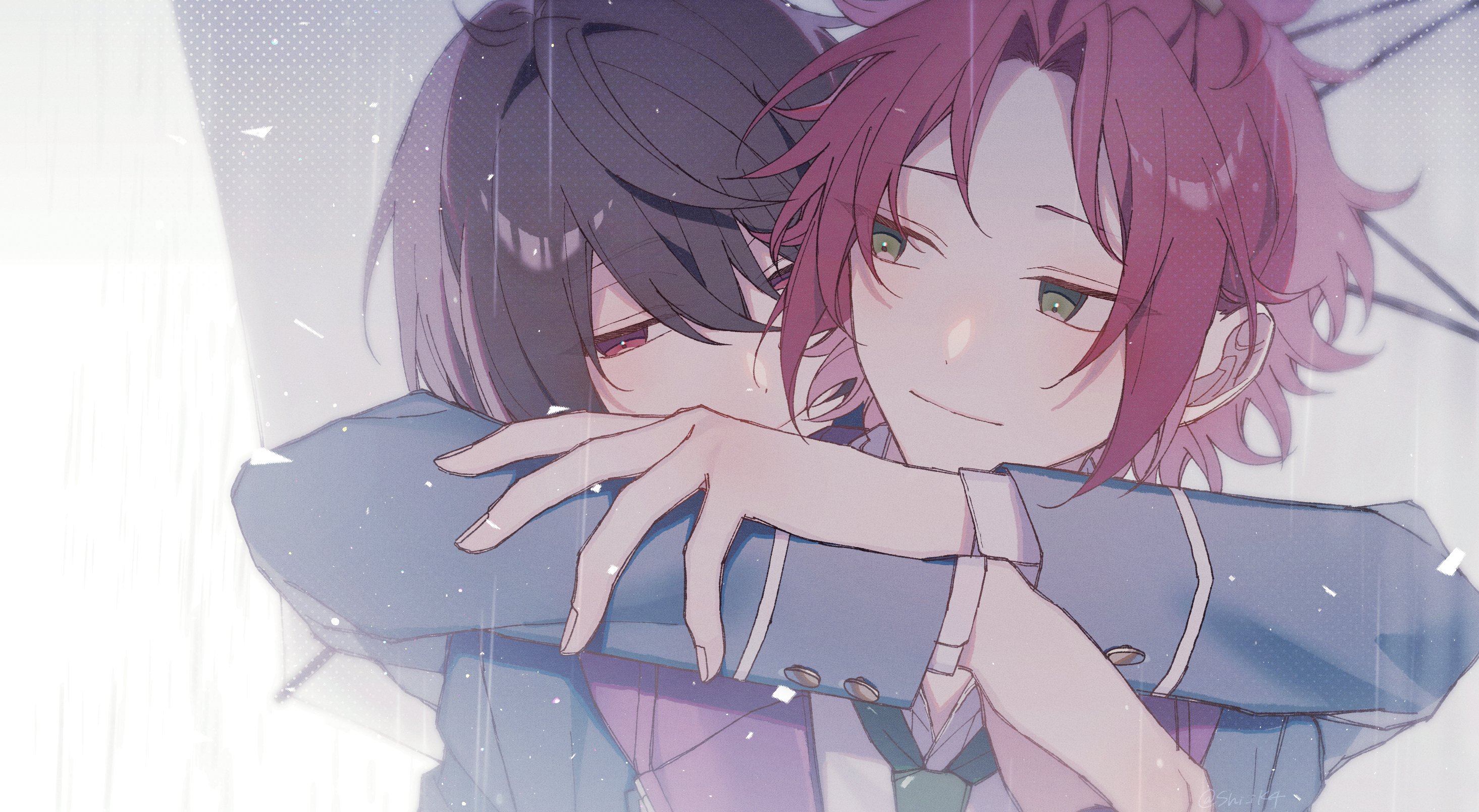 Ritsu Sakuma and Mao Isara Embrace HD Wallpaper