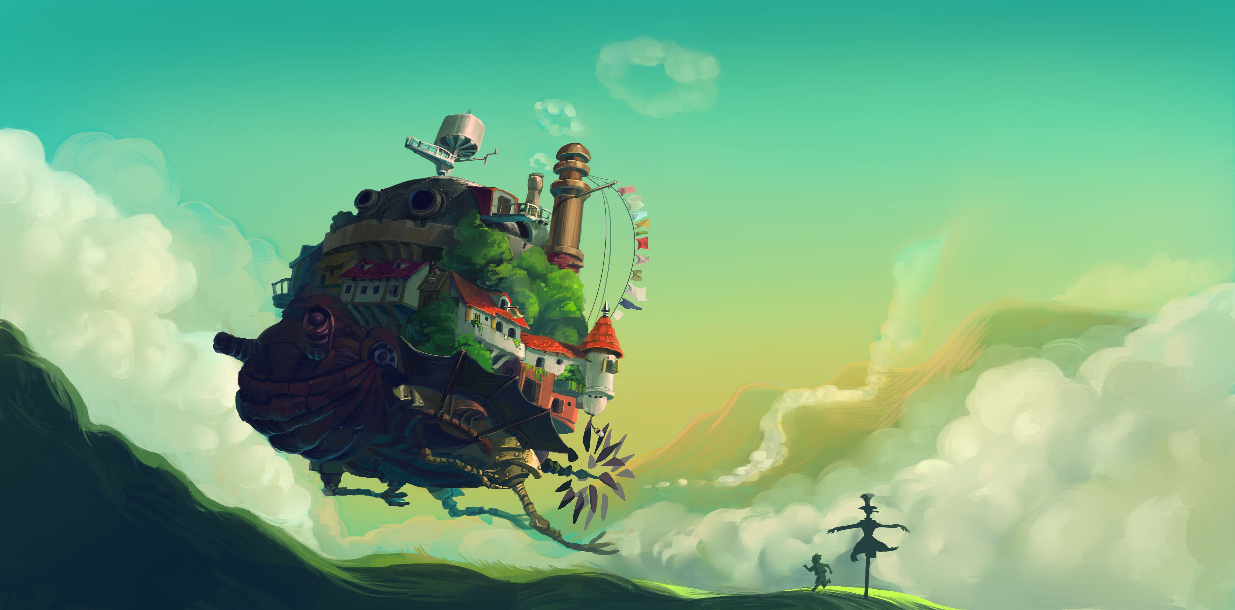 Howl's Moving Castle 4K HD Wallpaper