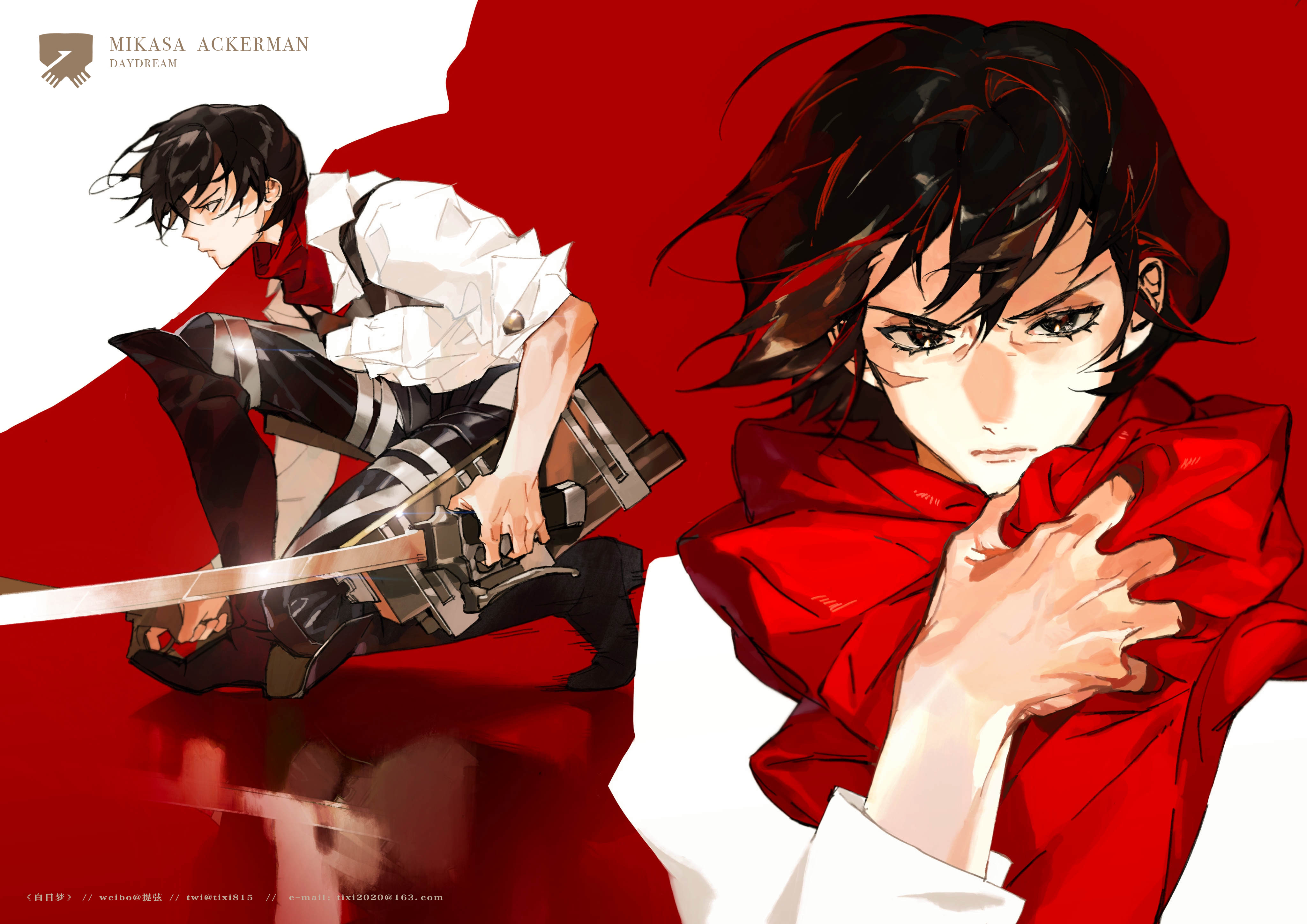 Mikasa Ackerman from Attack on Titan 4K HD Wallpaper