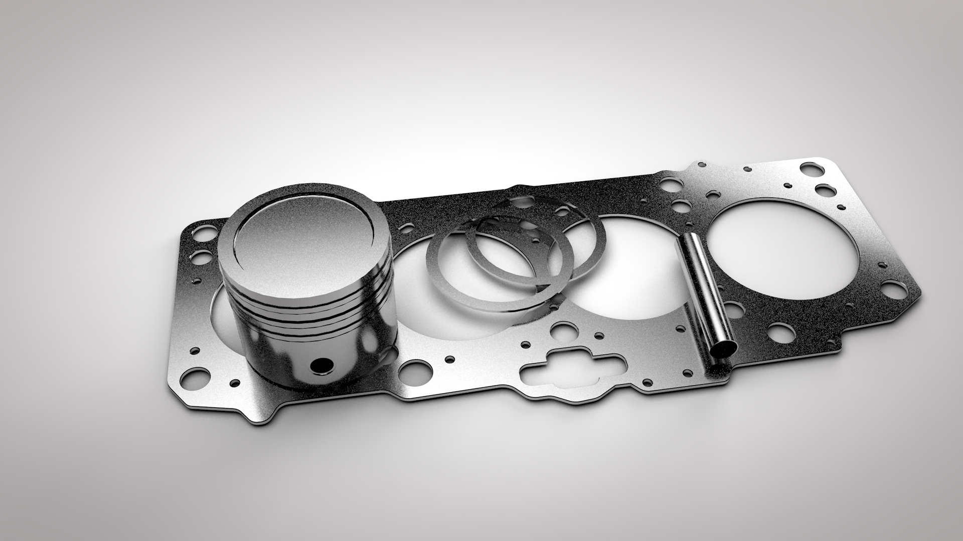 Piston, Rings, and Gasket Set HD Wallpaper