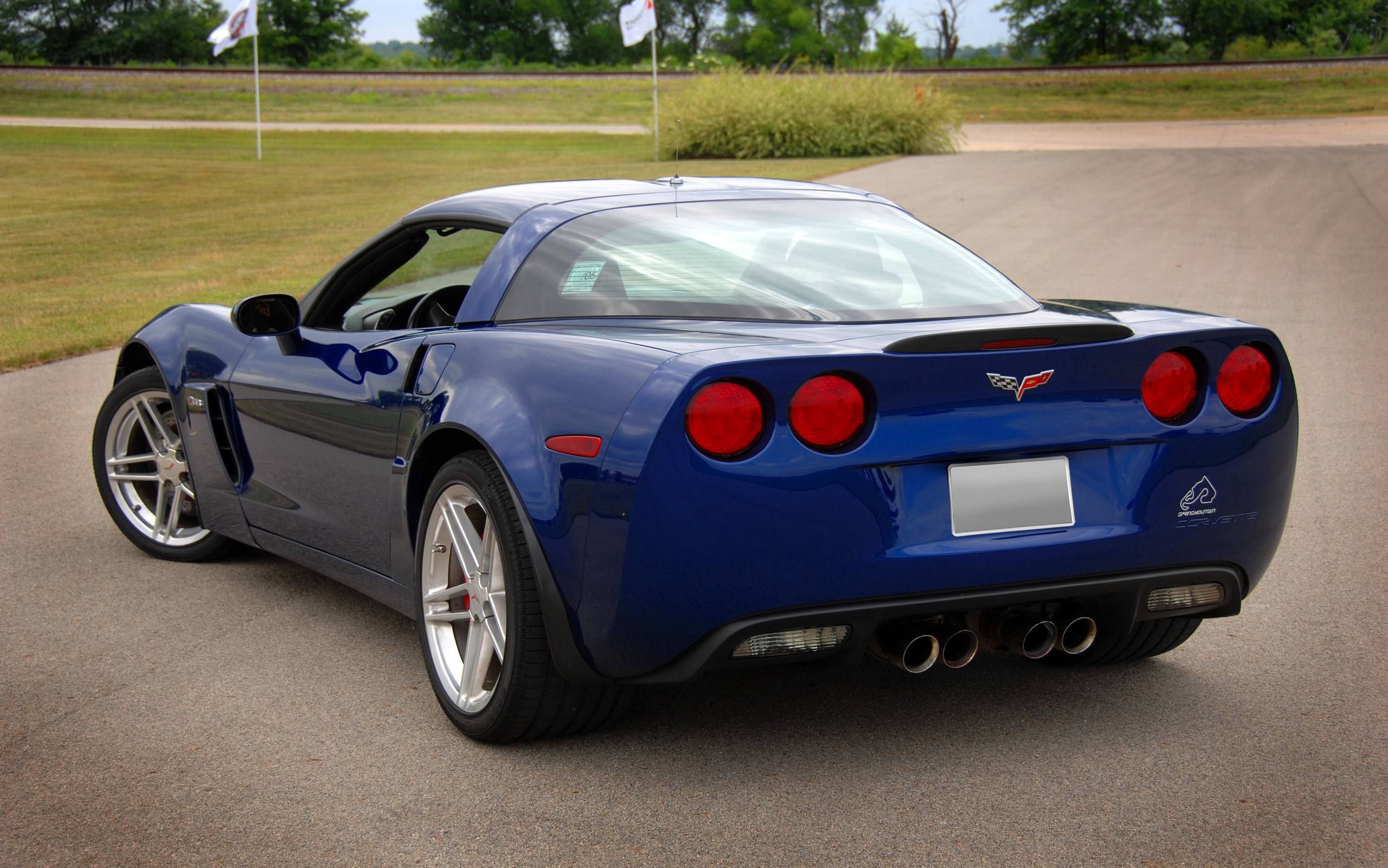 Blue 2006 Chevrolet Corvette Z06 Coupe HD Wallpaper