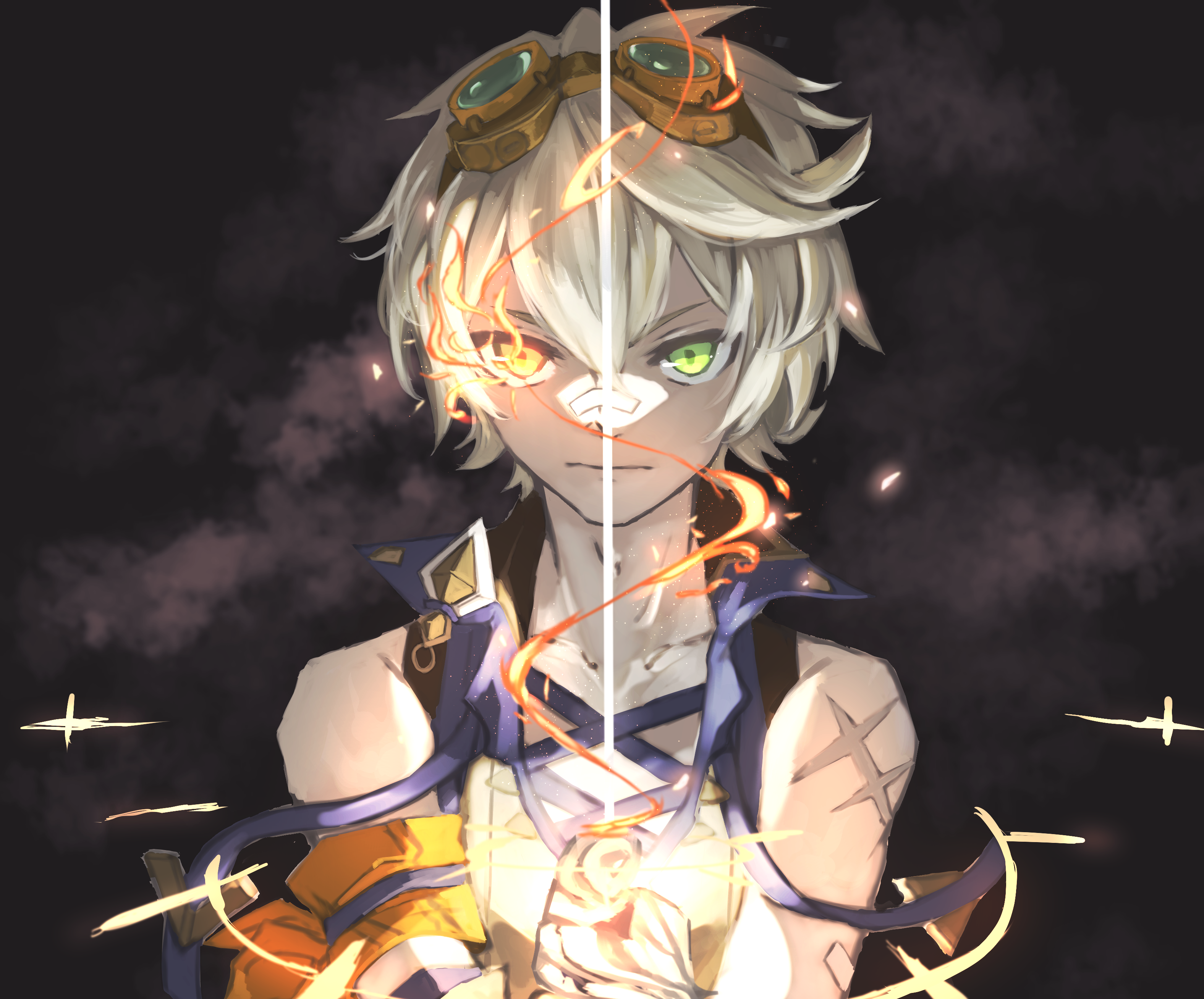 Bennett Genshin Impact Fiery Portrait HD Wallpaper