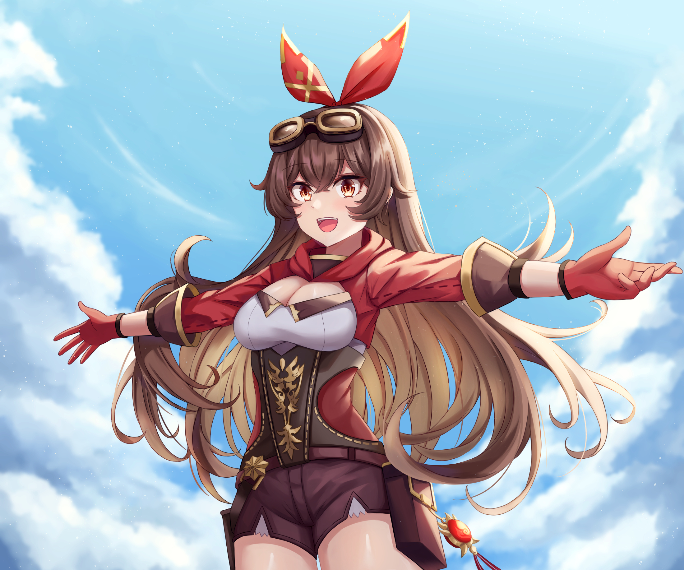 Amber from Genshin Impact HD Wallpaper