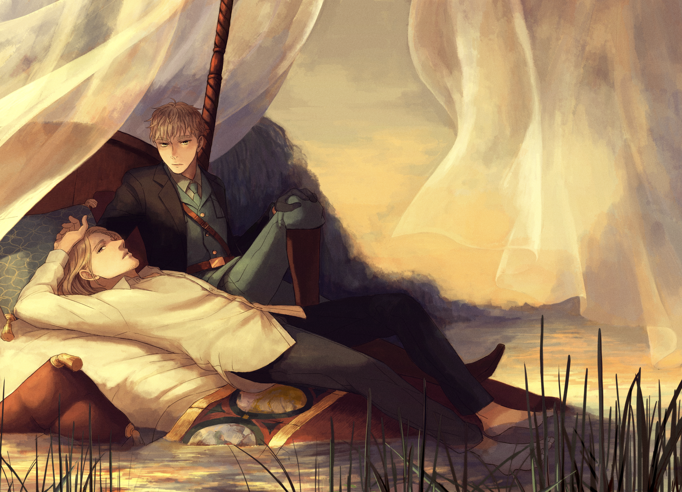 United Kingdom and France from Hetalia: Axis Powers HD Wallpaper