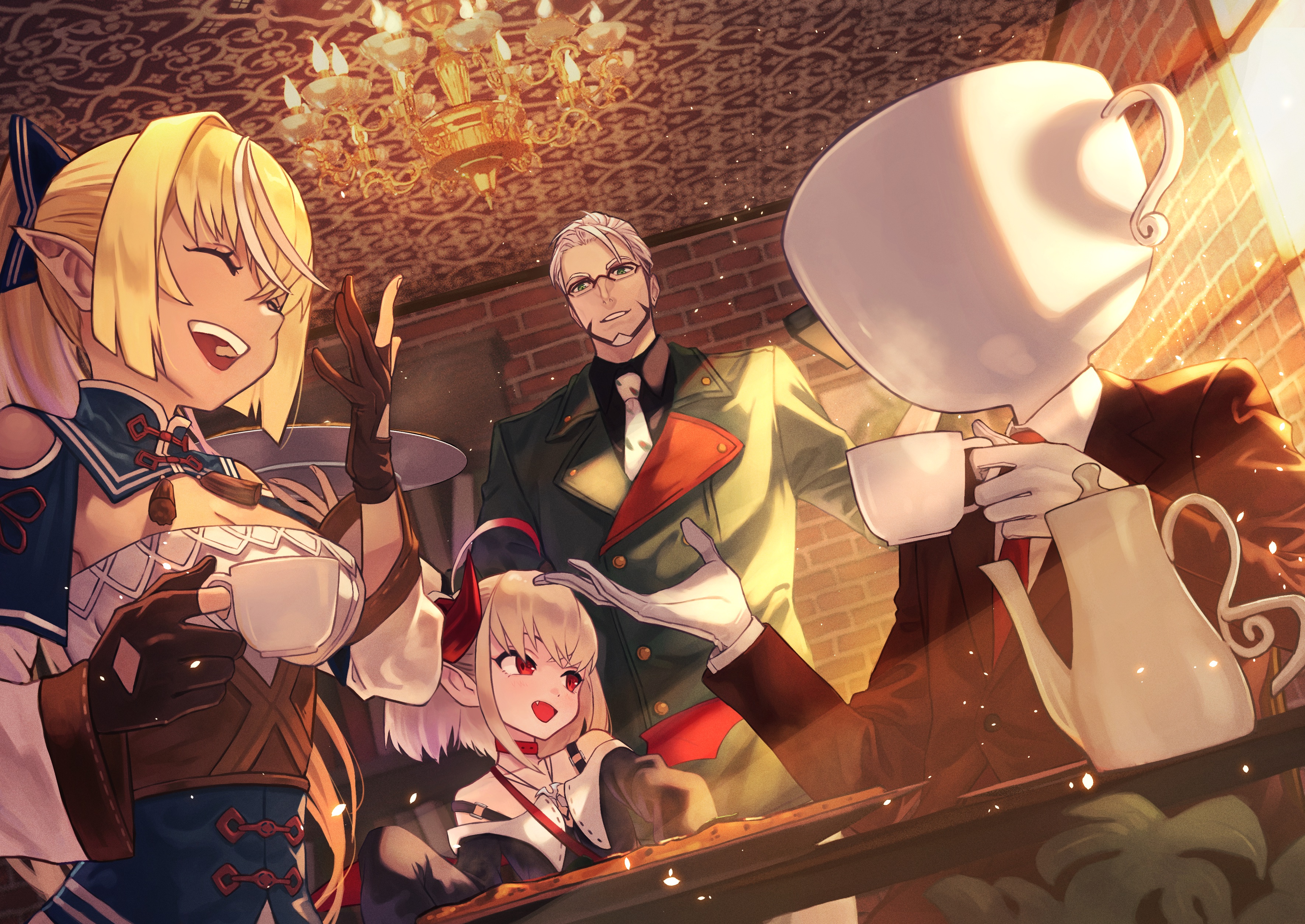 Shiranui Flare and Arurandeisu from Hololive and Nijisanji HD Wallpaper