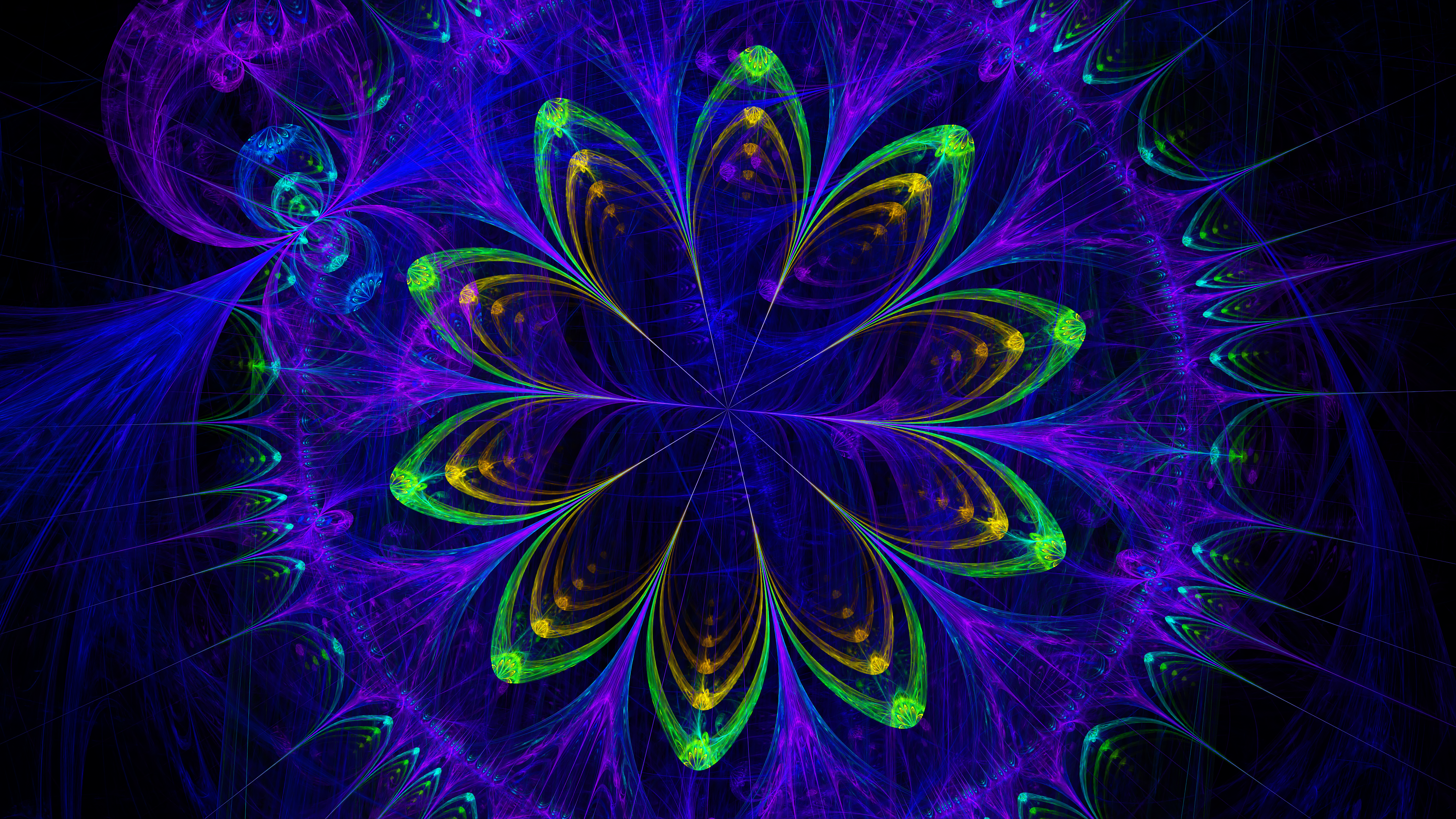 Abstract Fractal Pattern 4K HD Wallpaper