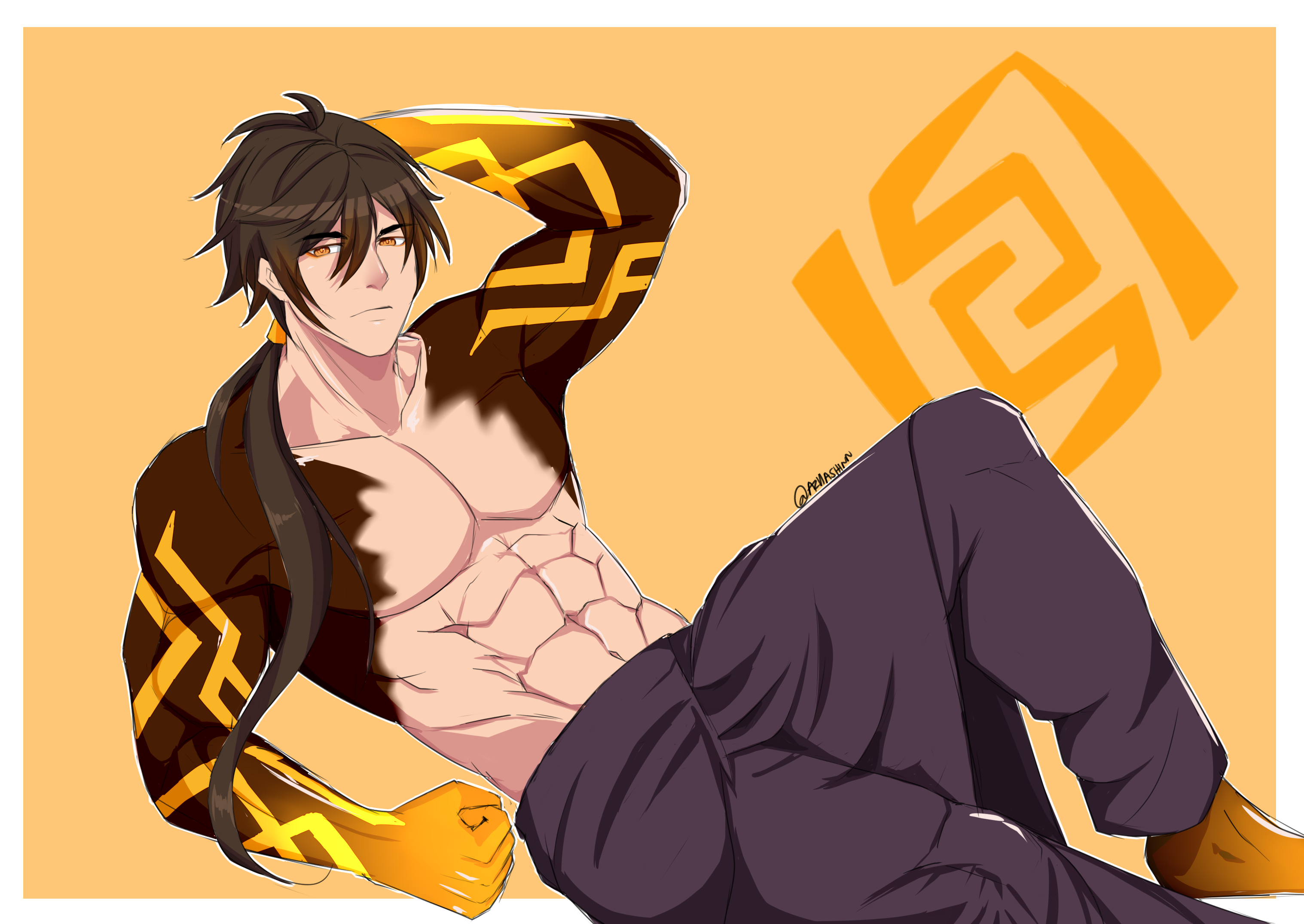 Zhongli from Genshin Impact HD Wallpaper