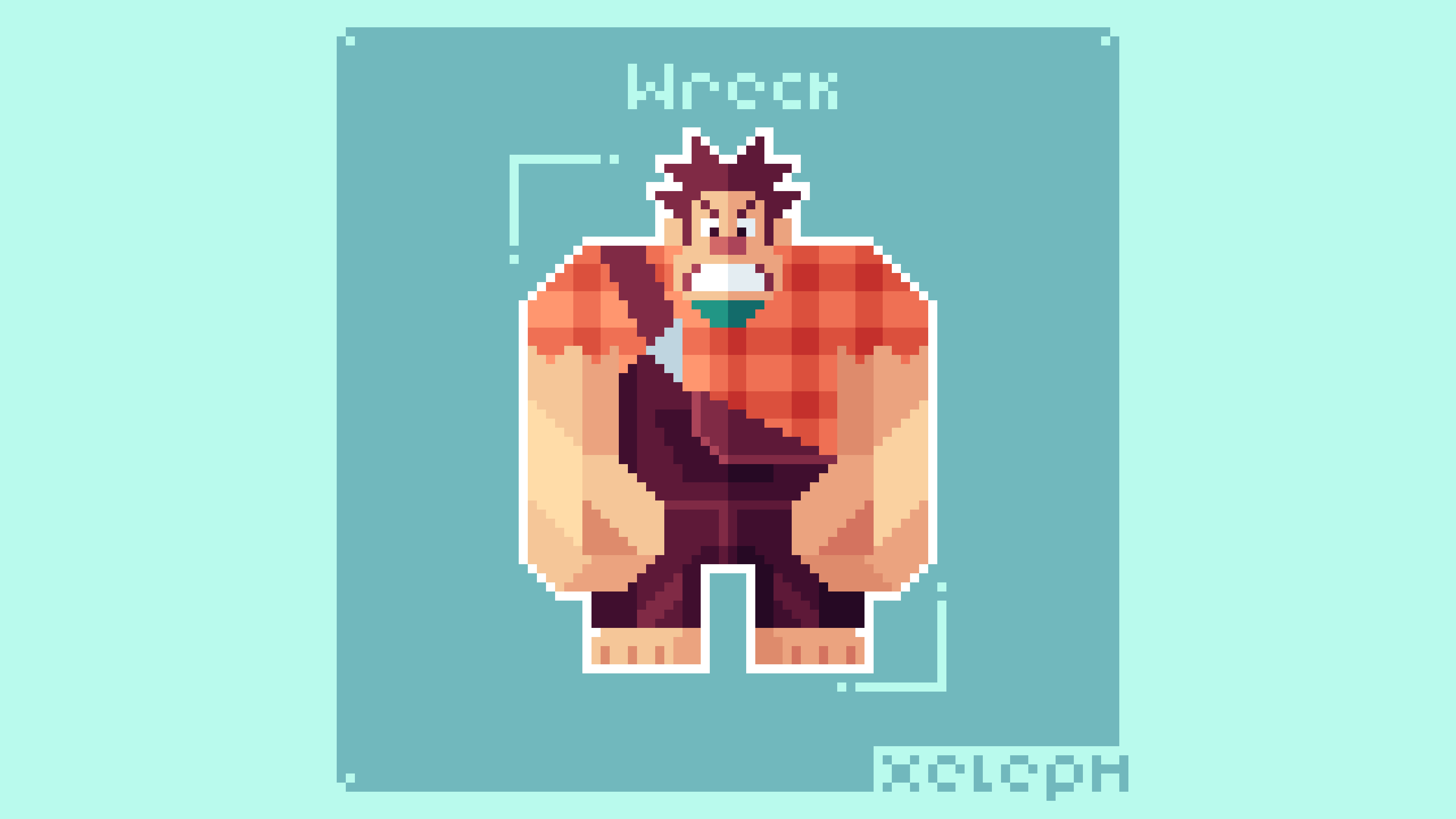 Wreck-It Ralph Pixel Art HD Wallpaper