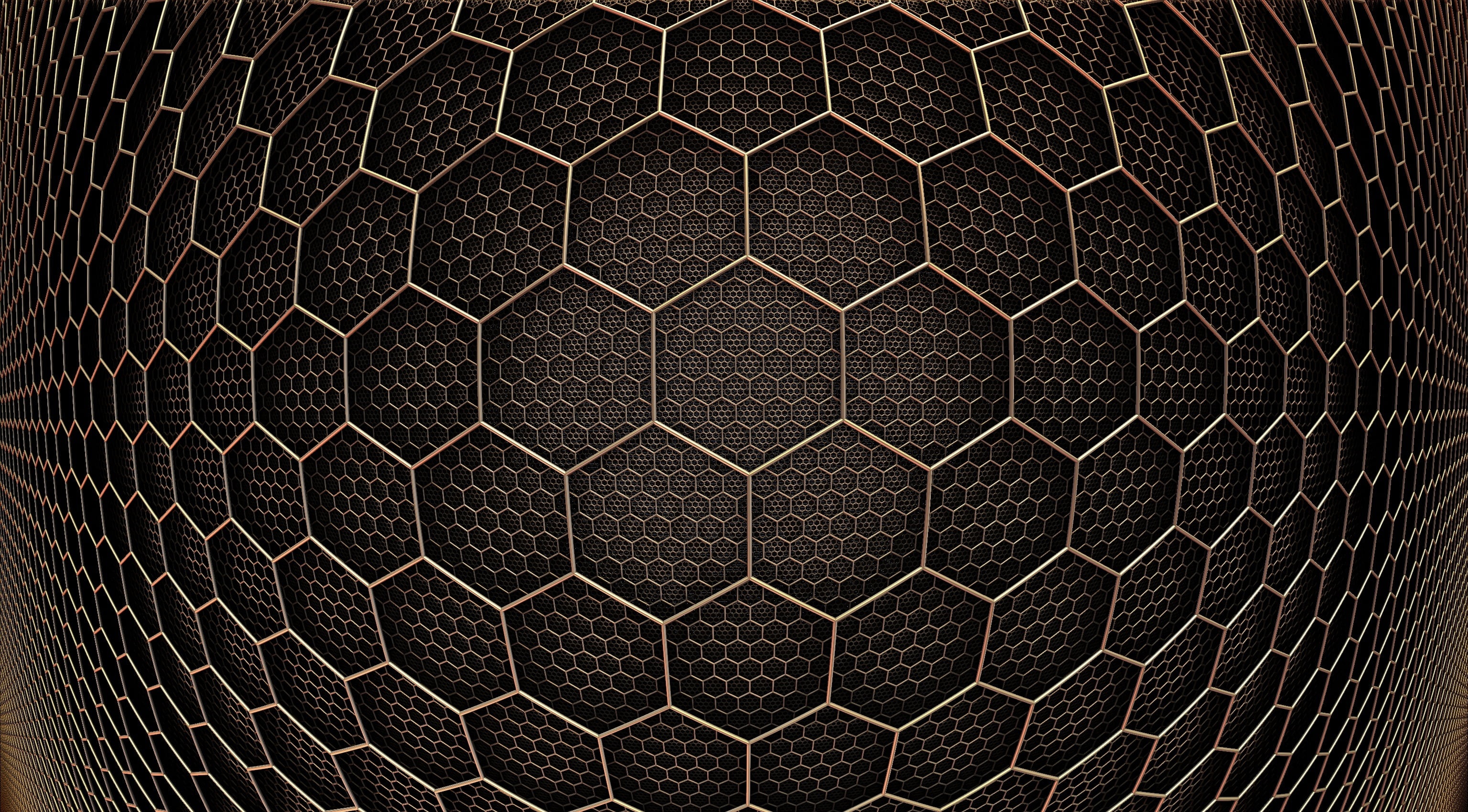 Abstract Hexagonal Grid Texture HD Wallpaper