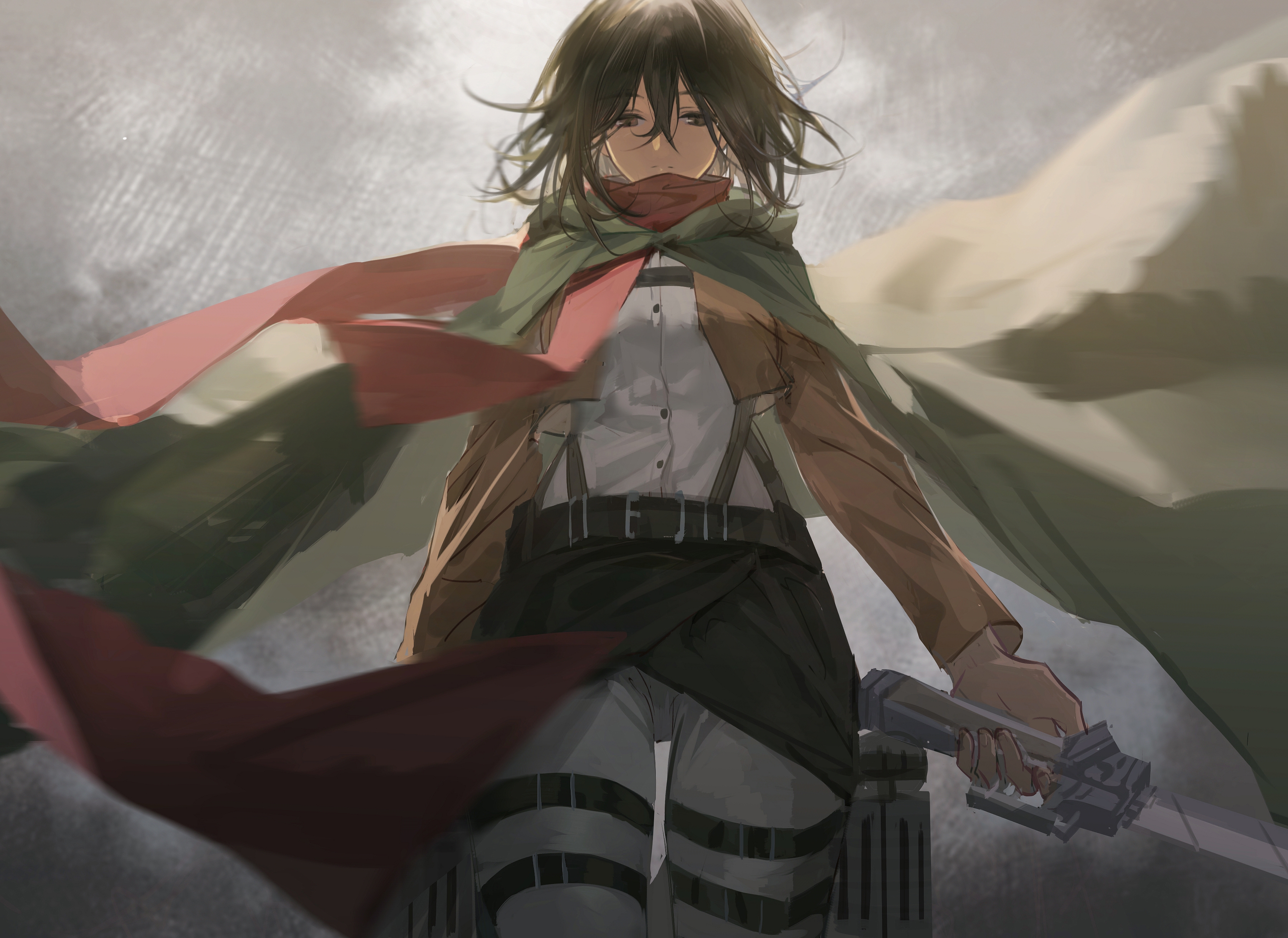 Mikasa Ackerman from Attack on Titan HD Wallpaper