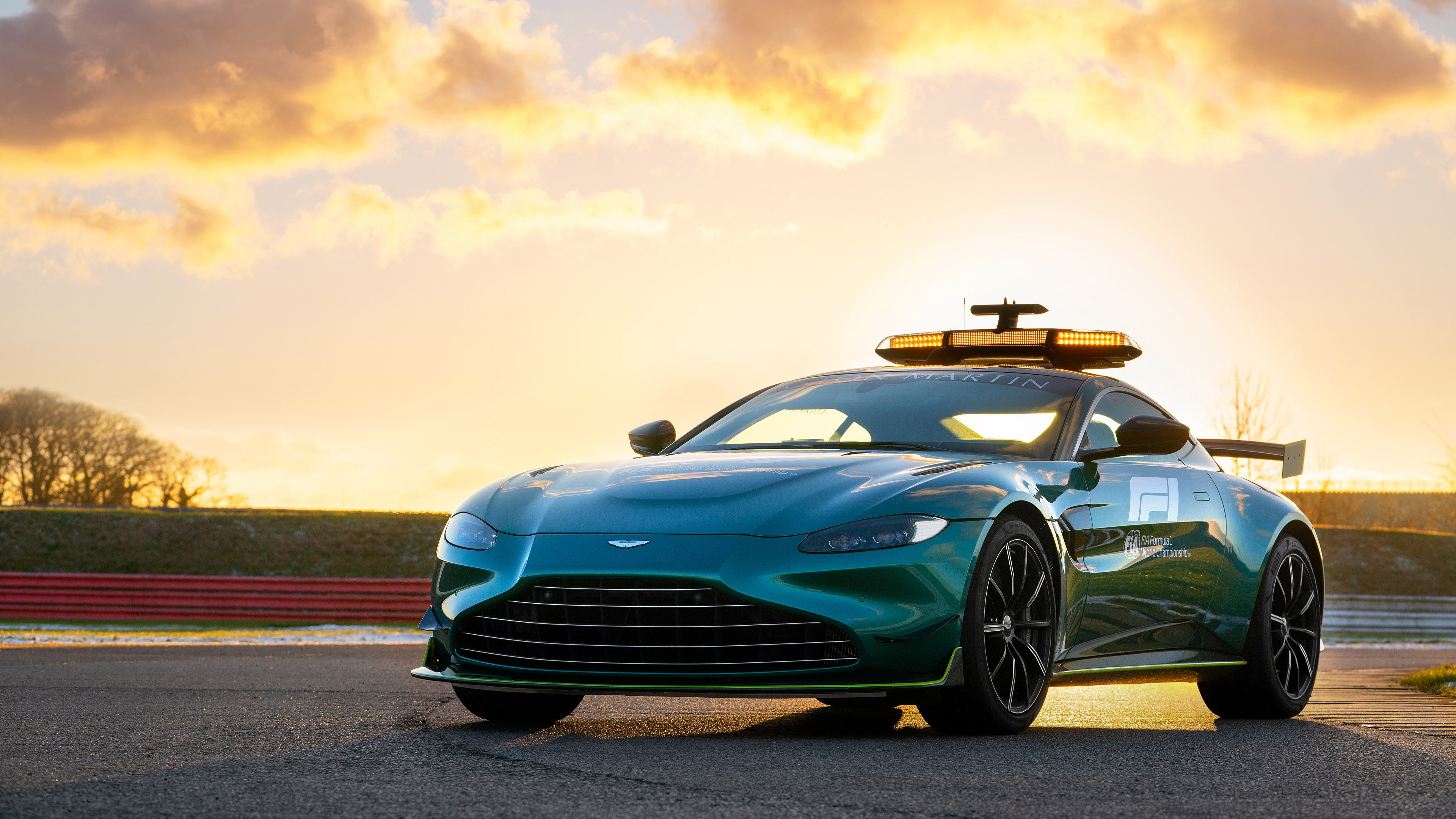 2021 Aston Martin Vantage F1 Safety Car on Track HD Wallpaper