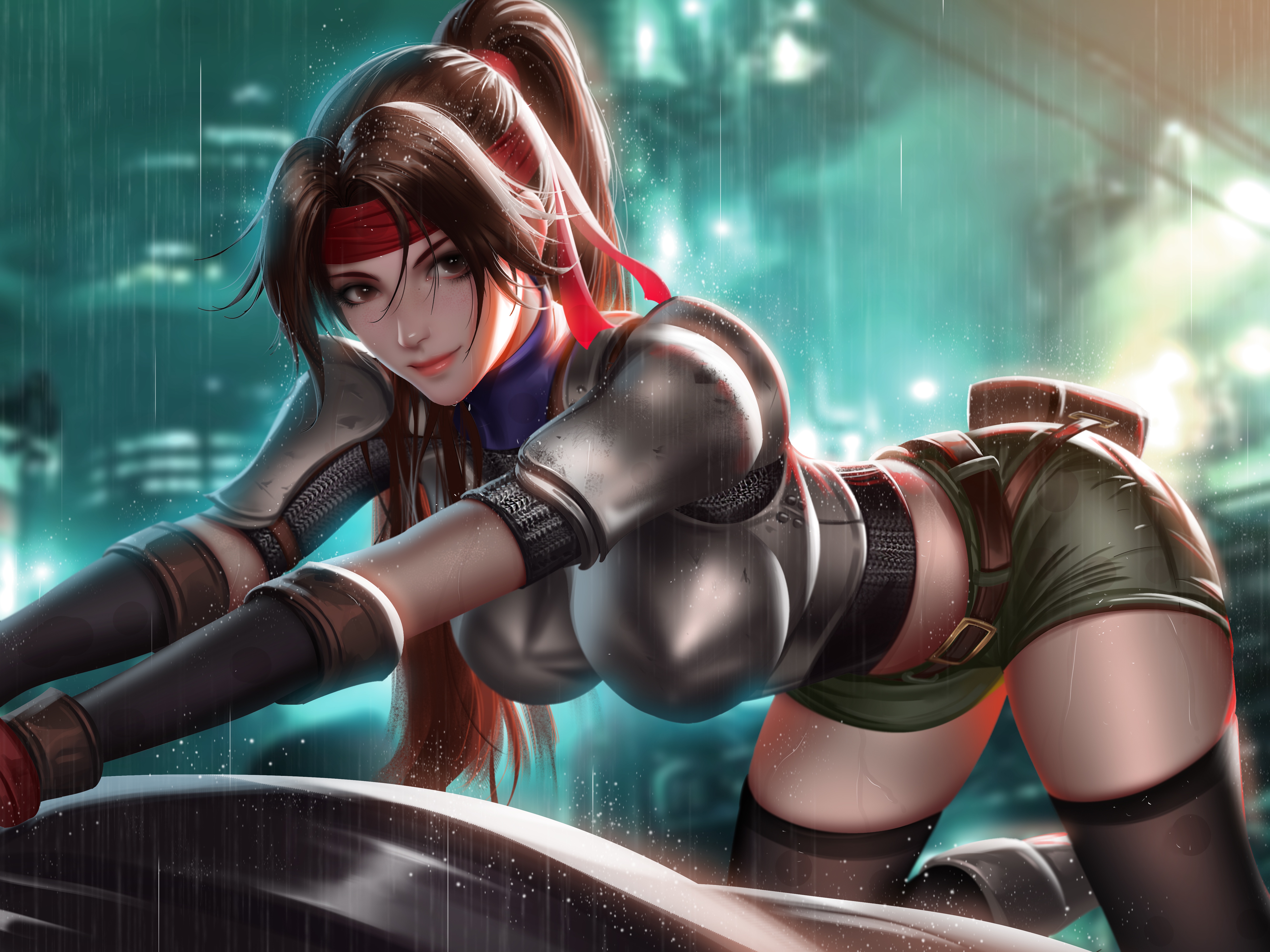 Jessie Rasberry from Final Fantasy VII 4K HD Wallpaper