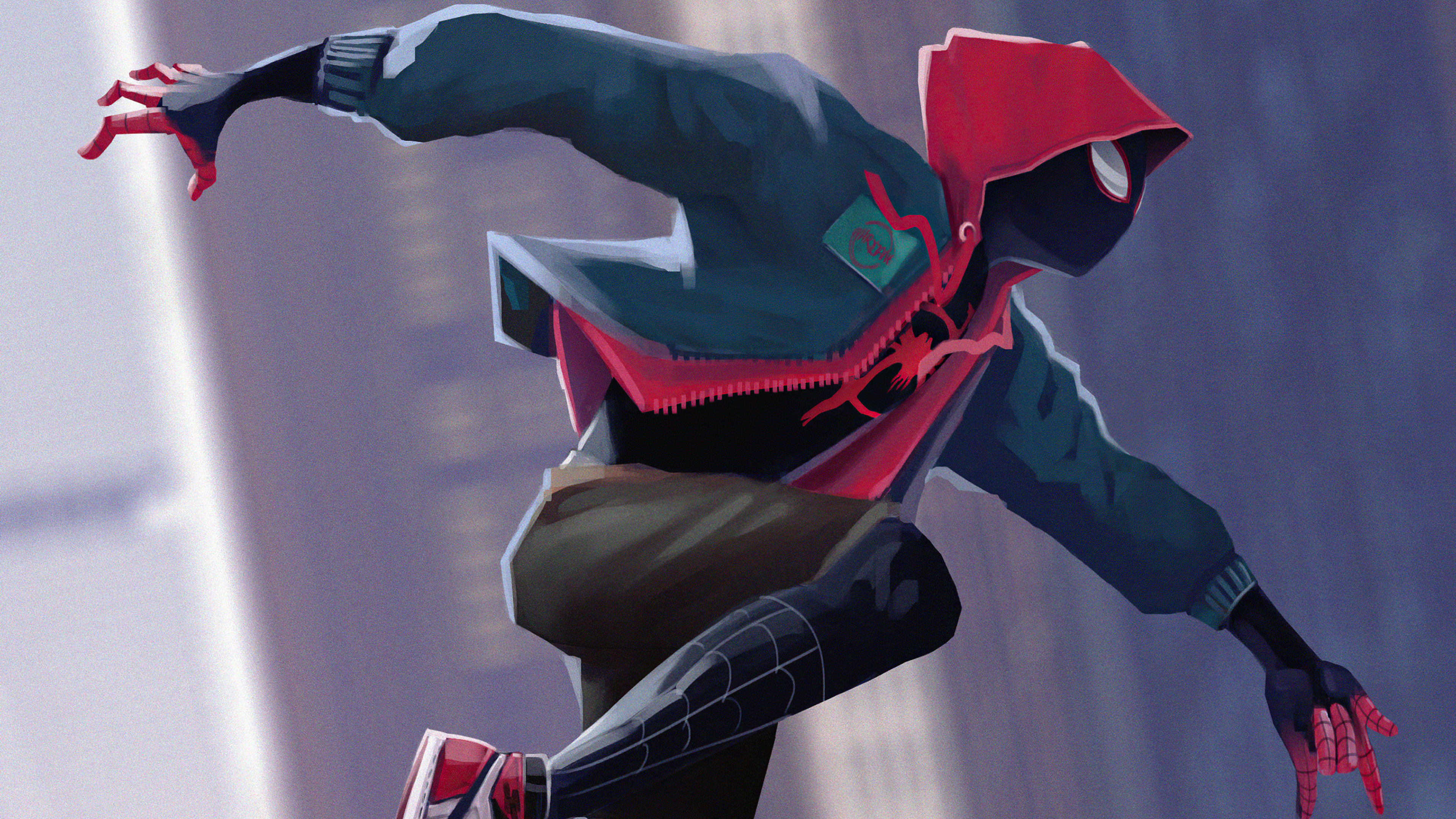 Miles Morales from Spider-Man: Into The Spider-Verse 4K HD Wallpaper