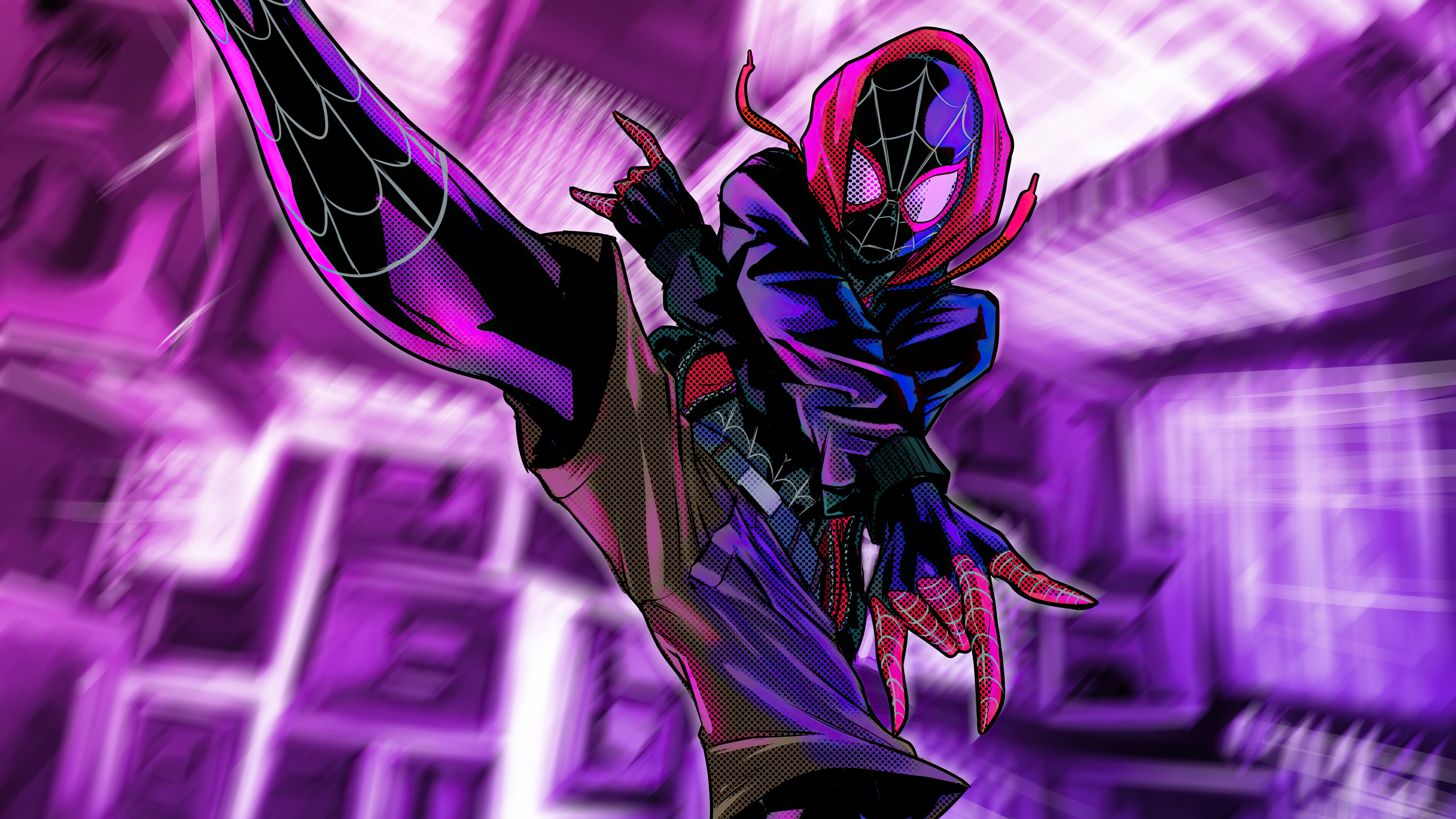 Miles Morales Spider-Man from Marvel Comics HD Wallpaper