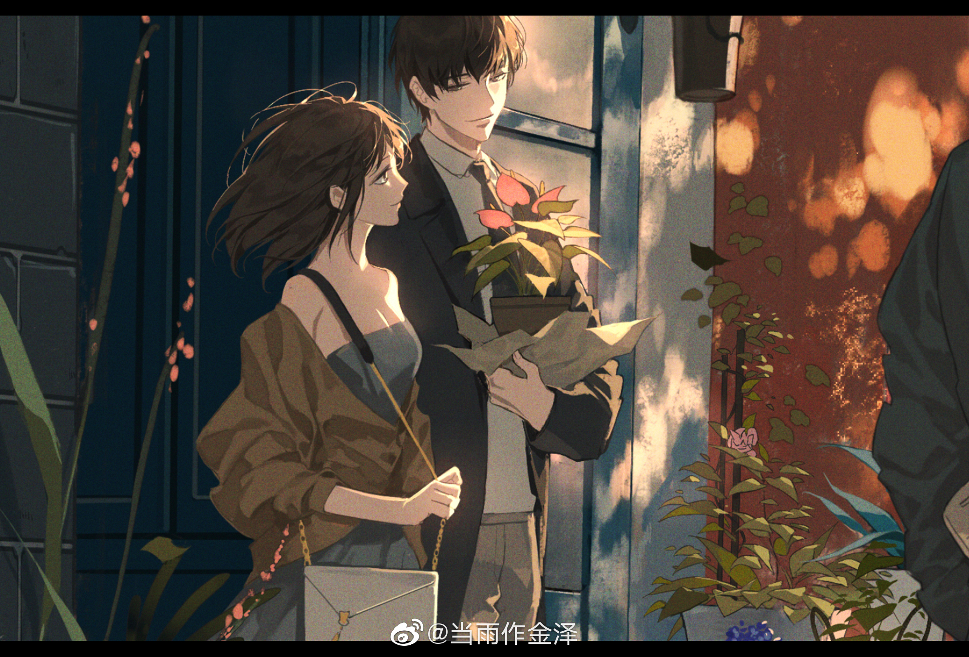 Couple with plant from Mr Love: Queens Choice HD Wallpaper