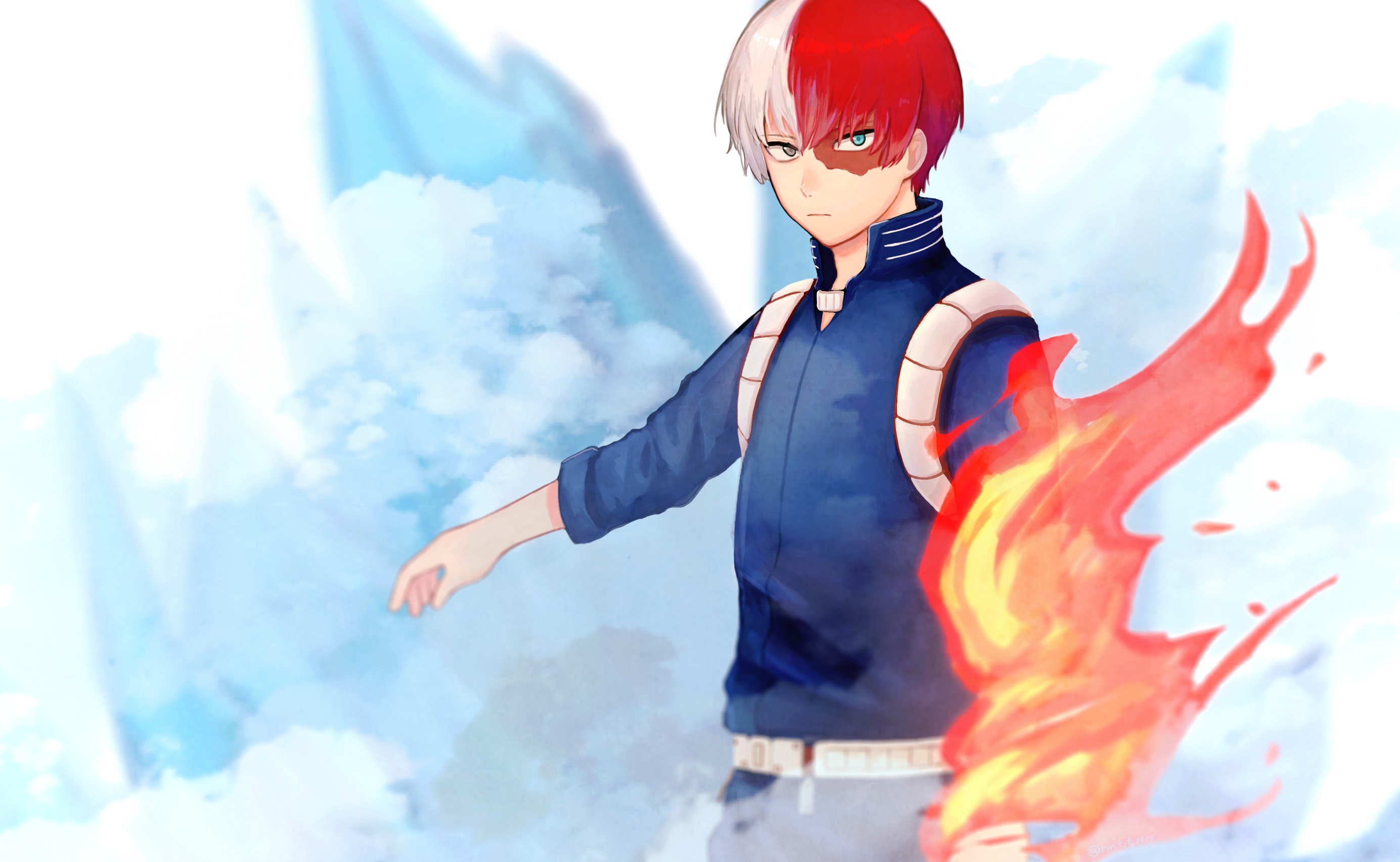 Shoto Todoroki from My Hero Academia HD Wallpaper