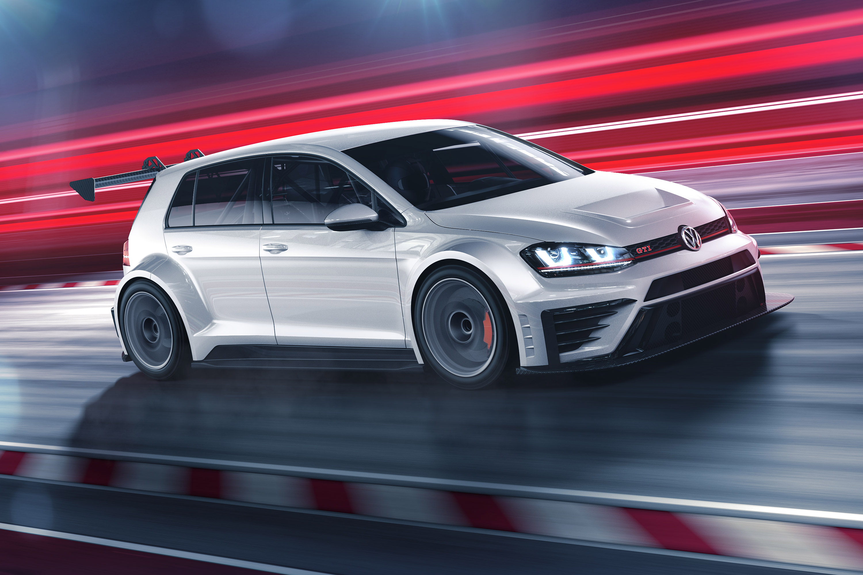 Volkswagen Golf GTI TCR race car HD Wallpaper