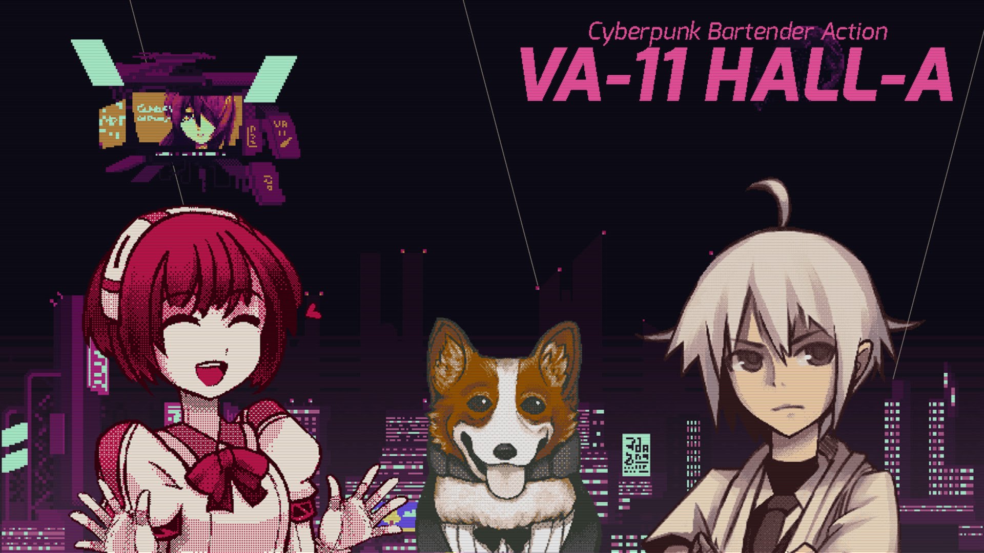 VA-11 Hall-A: Cyberpunk Bartender Action, Dorothy Haze, Dana Zane HD Wallpaper