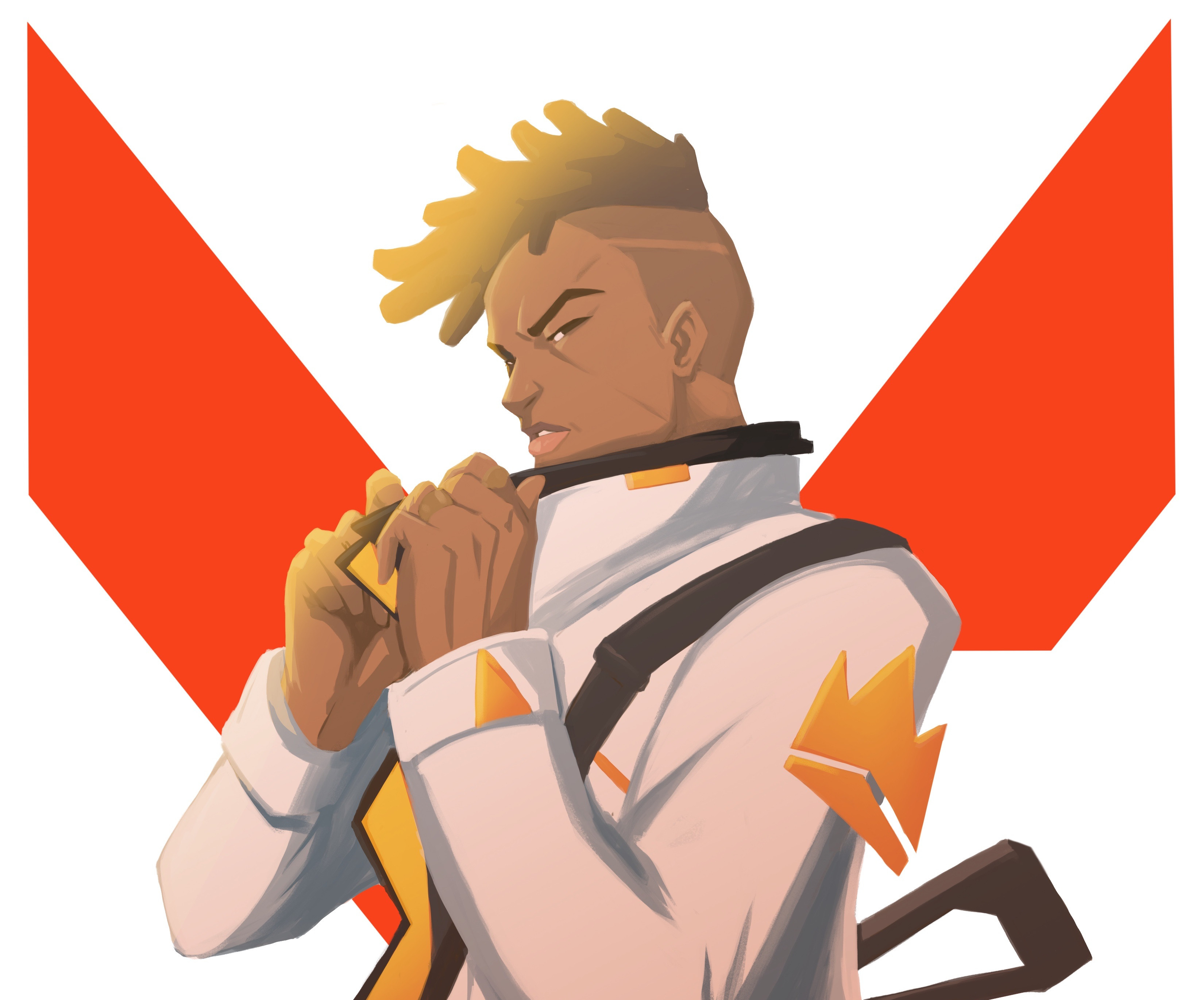 Phoenix from Valorant adjusting his jacket HD Wallpaper
