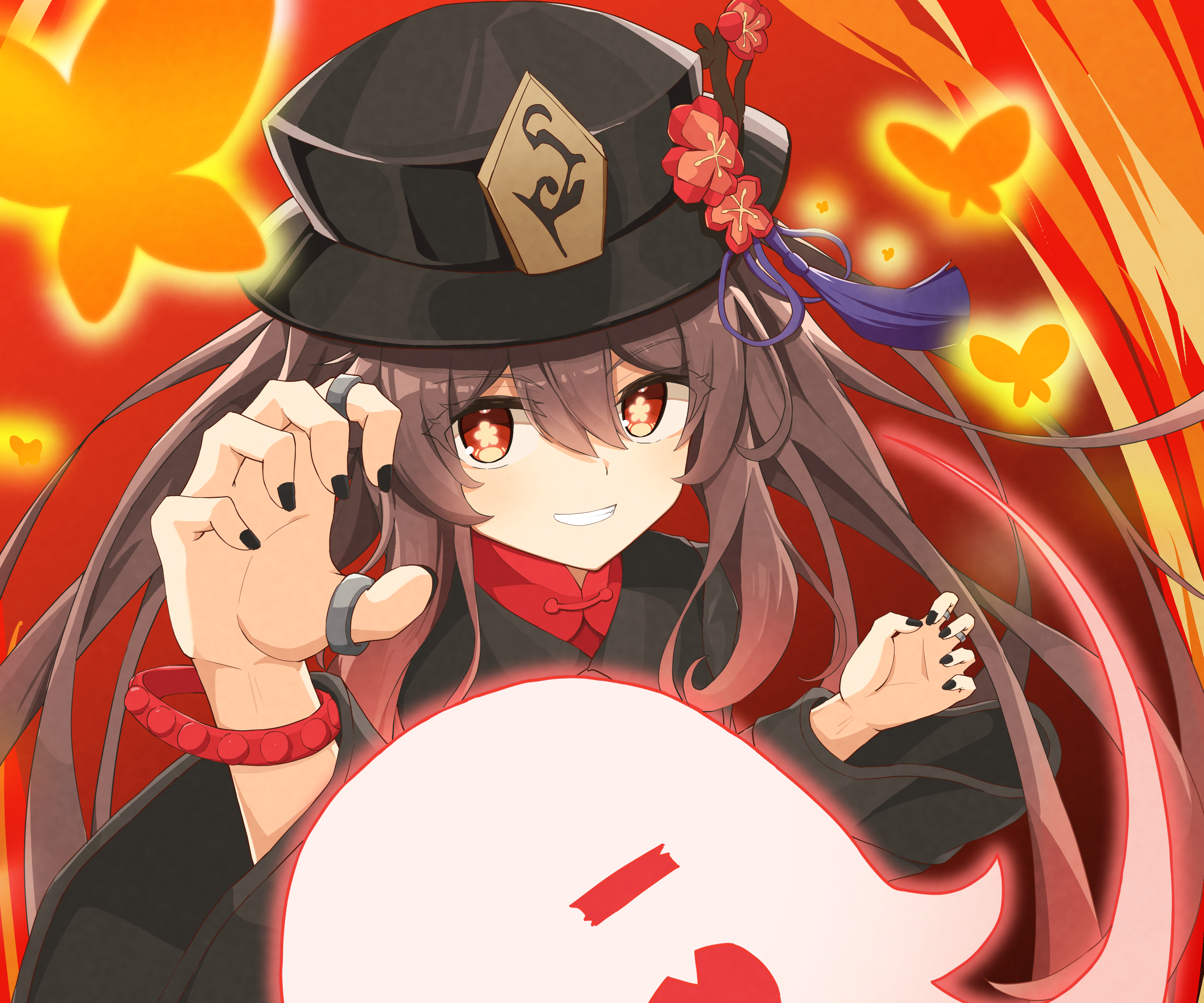 Hu Tao from Genshin Impact HD Wallpaper