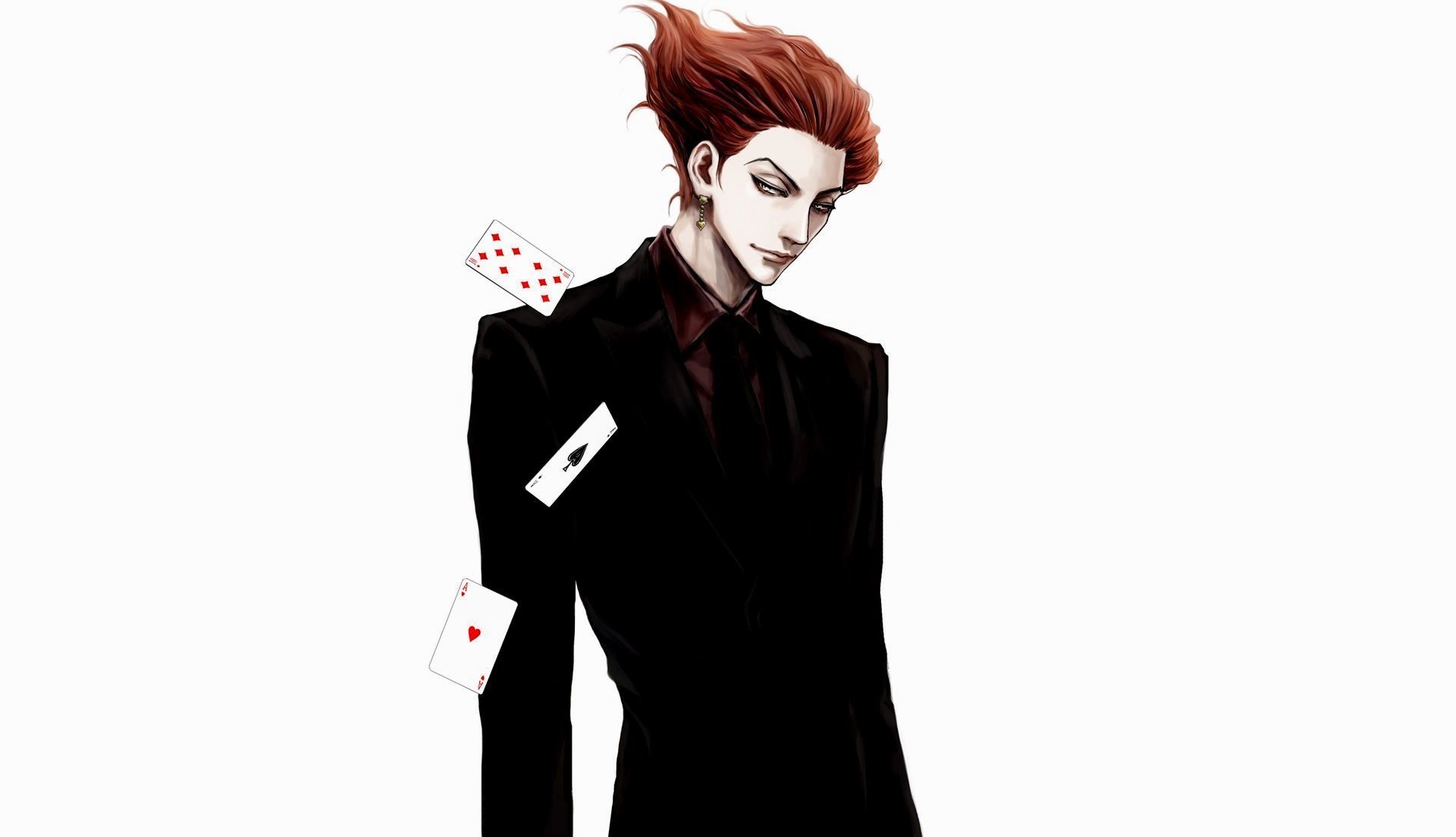 Hisoka from Hunter x Hunter with playing cards HD Wallpaper