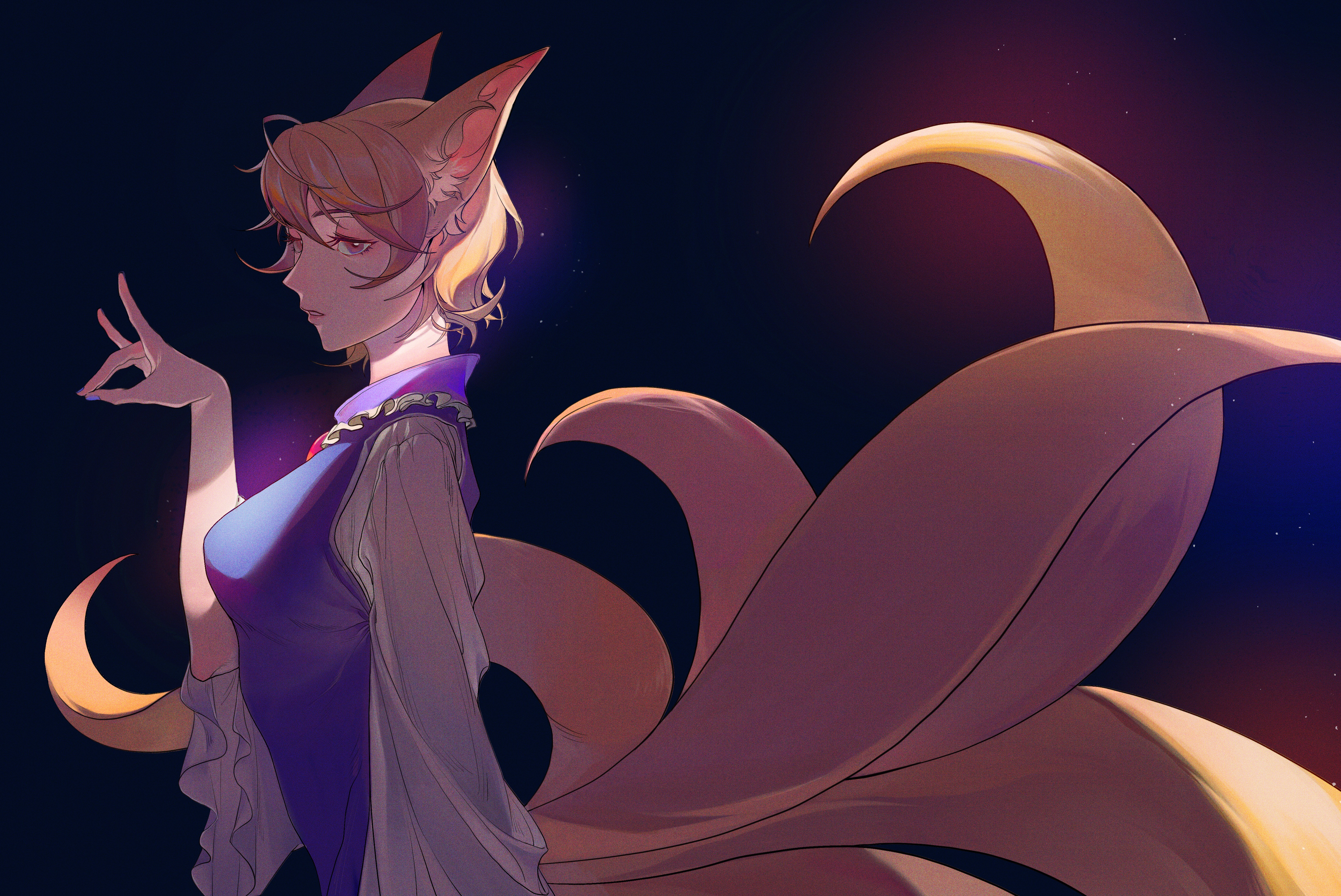 Ran Yakumo from Touhou 4K HD Wallpaper