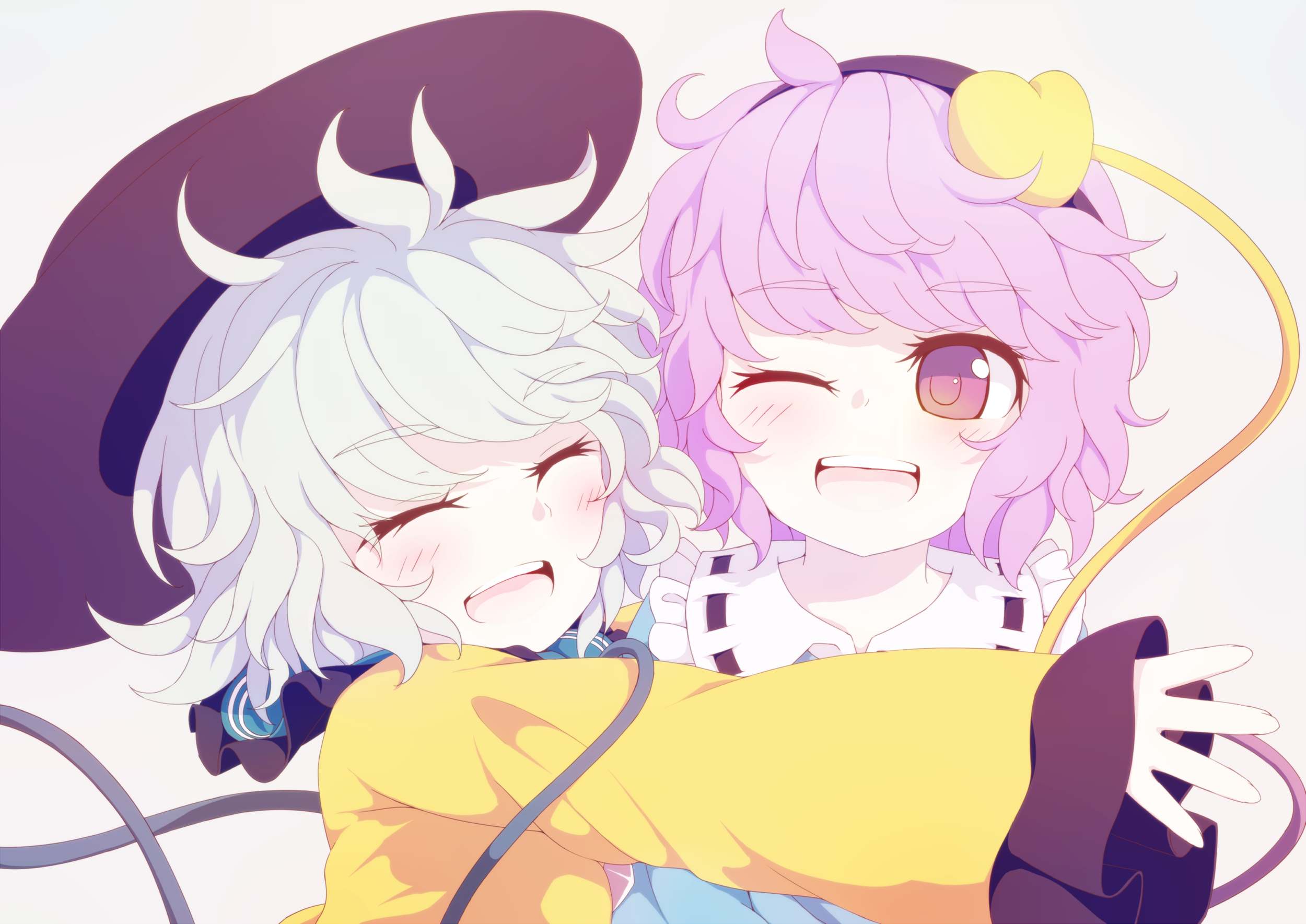 Koishi Komeiji and Satori Komeiji from Touhou HD Wallpaper