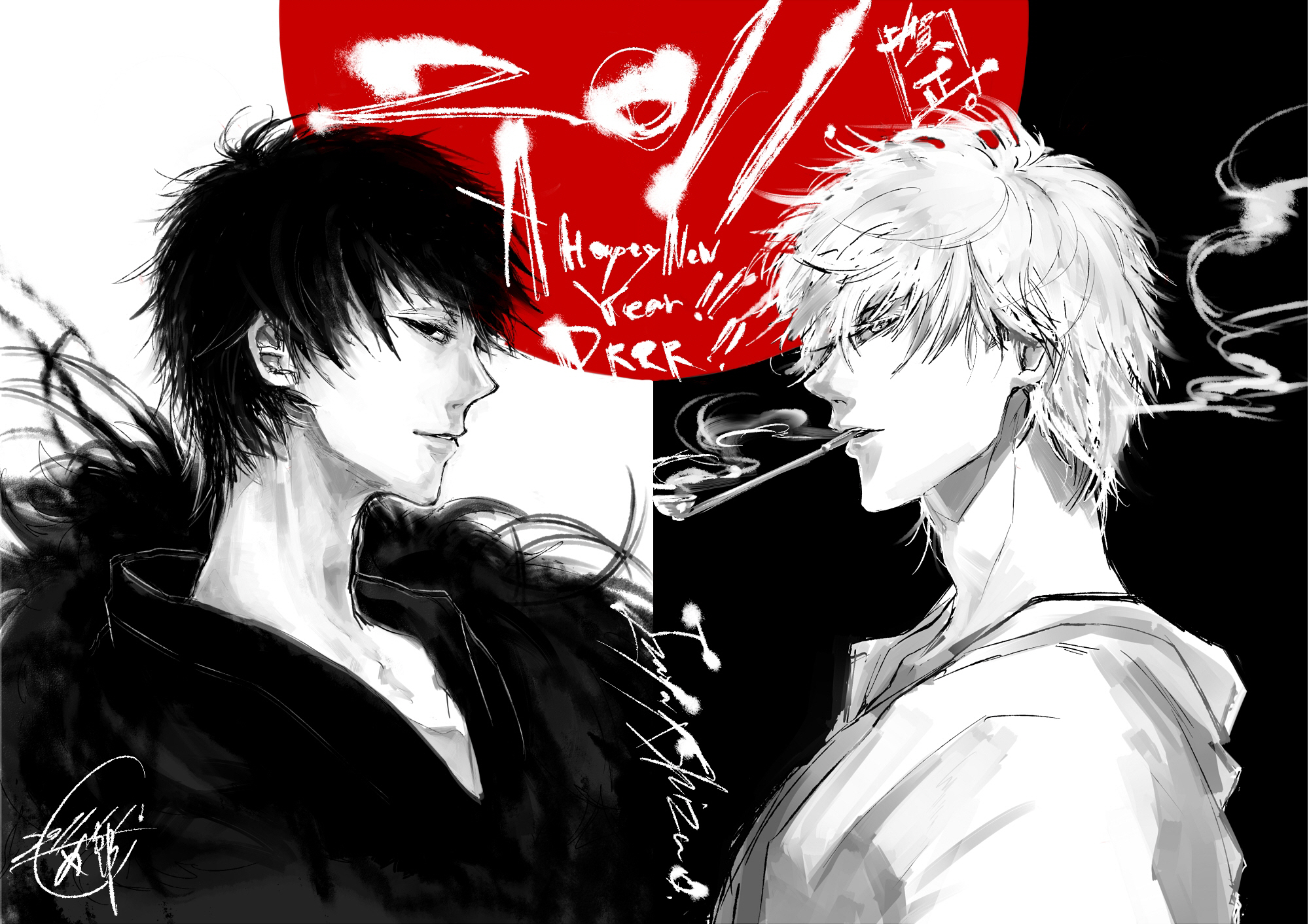 Izaya Orihara and Shizuo Heiwajima from Durarara!! HD Wallpaper